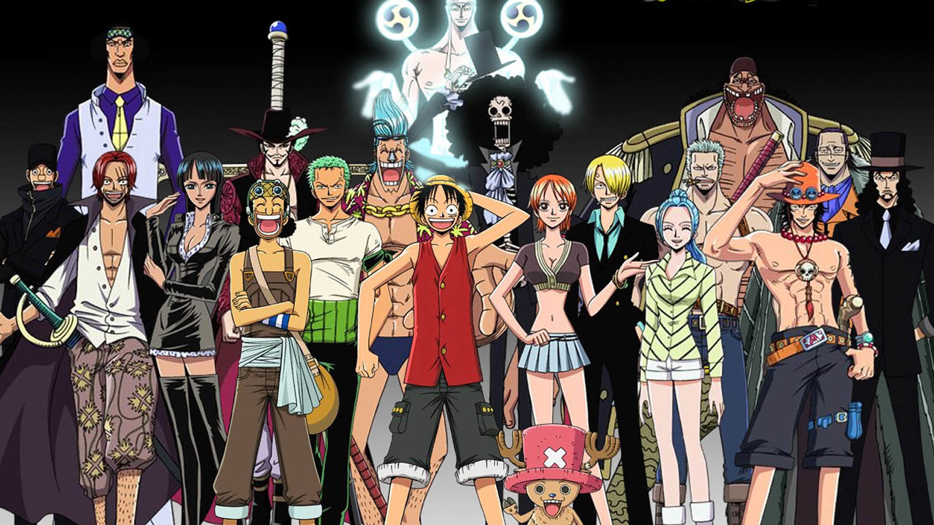 One Piece, Monkey D. Luffy, Shanks, Portgas D. Ace, Personaggi, Full HD, sfondo per PC e portatile