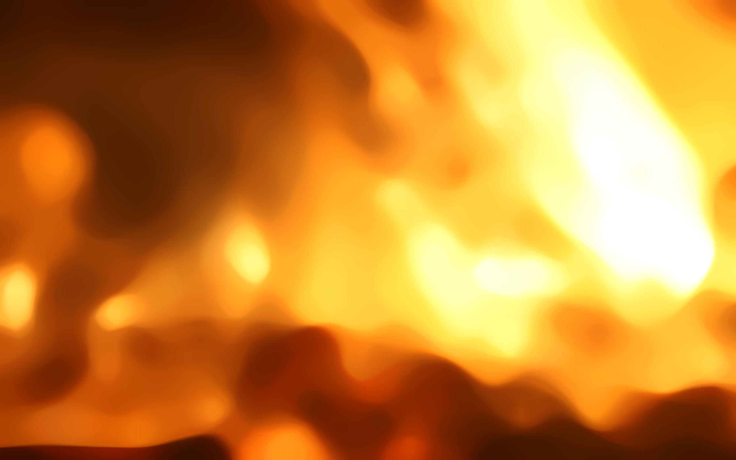 Fuoco, Bokeh, Arancione, 2K, wallpaper per PC
