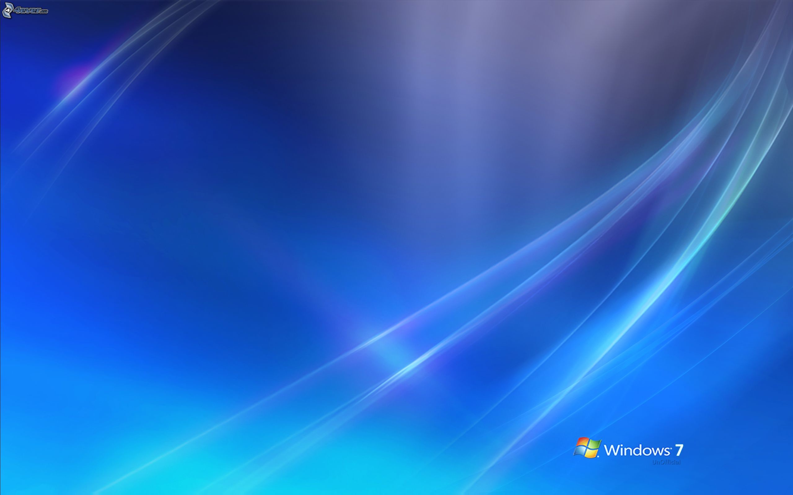Windows 7, Onde di luce, Blu, 2K 1600p, sfondo desktop