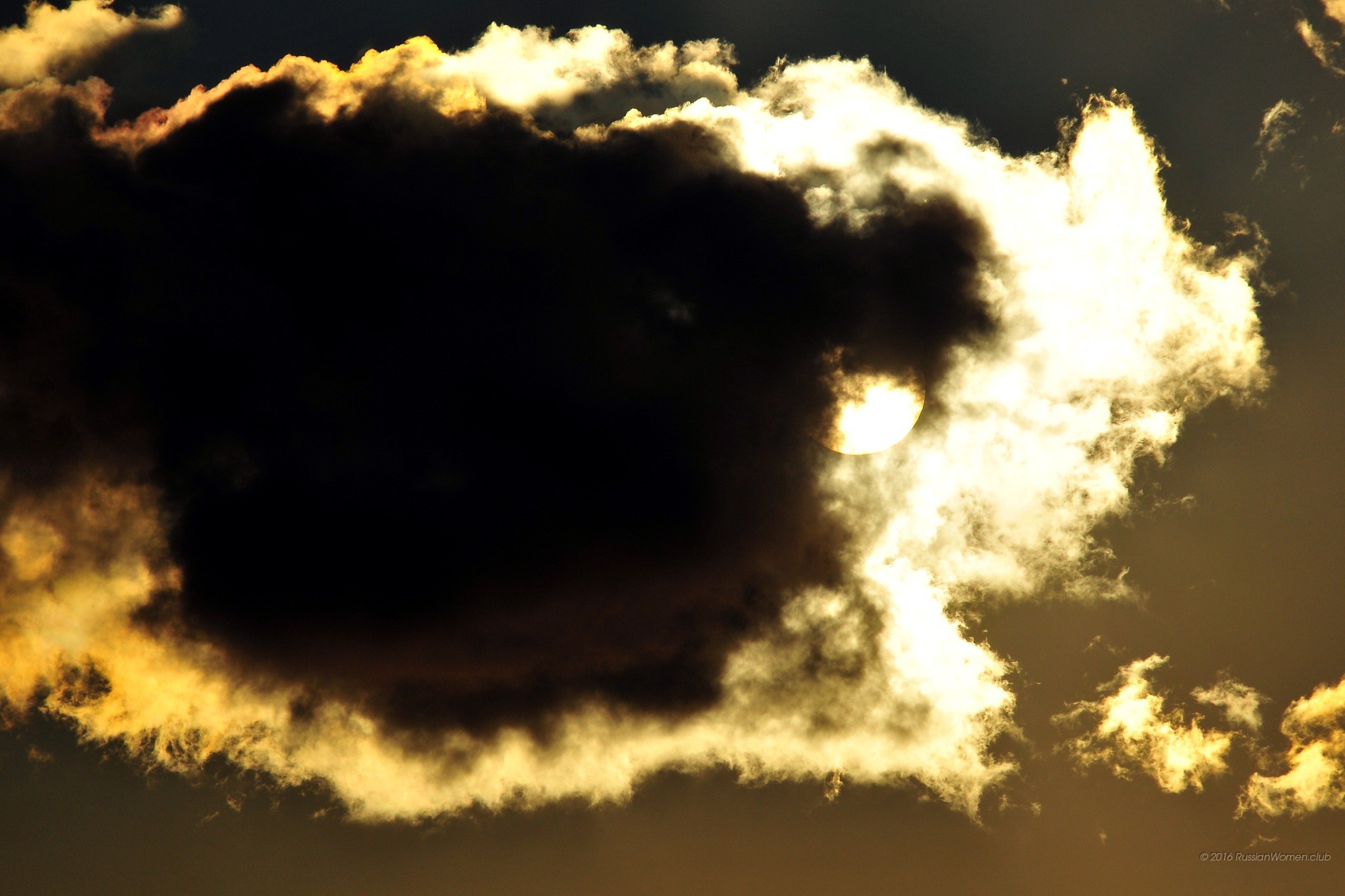 Nuvole, Controluce, Cielo scuro, Full HD, wallpaper per portatile