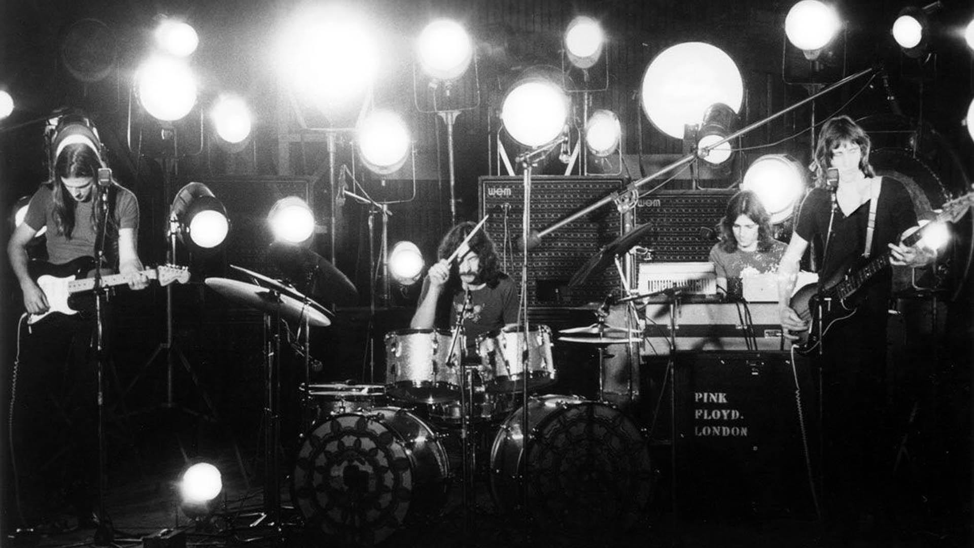 Pink Floyd, Concerto, Luci, Bianco e nero, Palco, 1920x1080, sfondo per PC