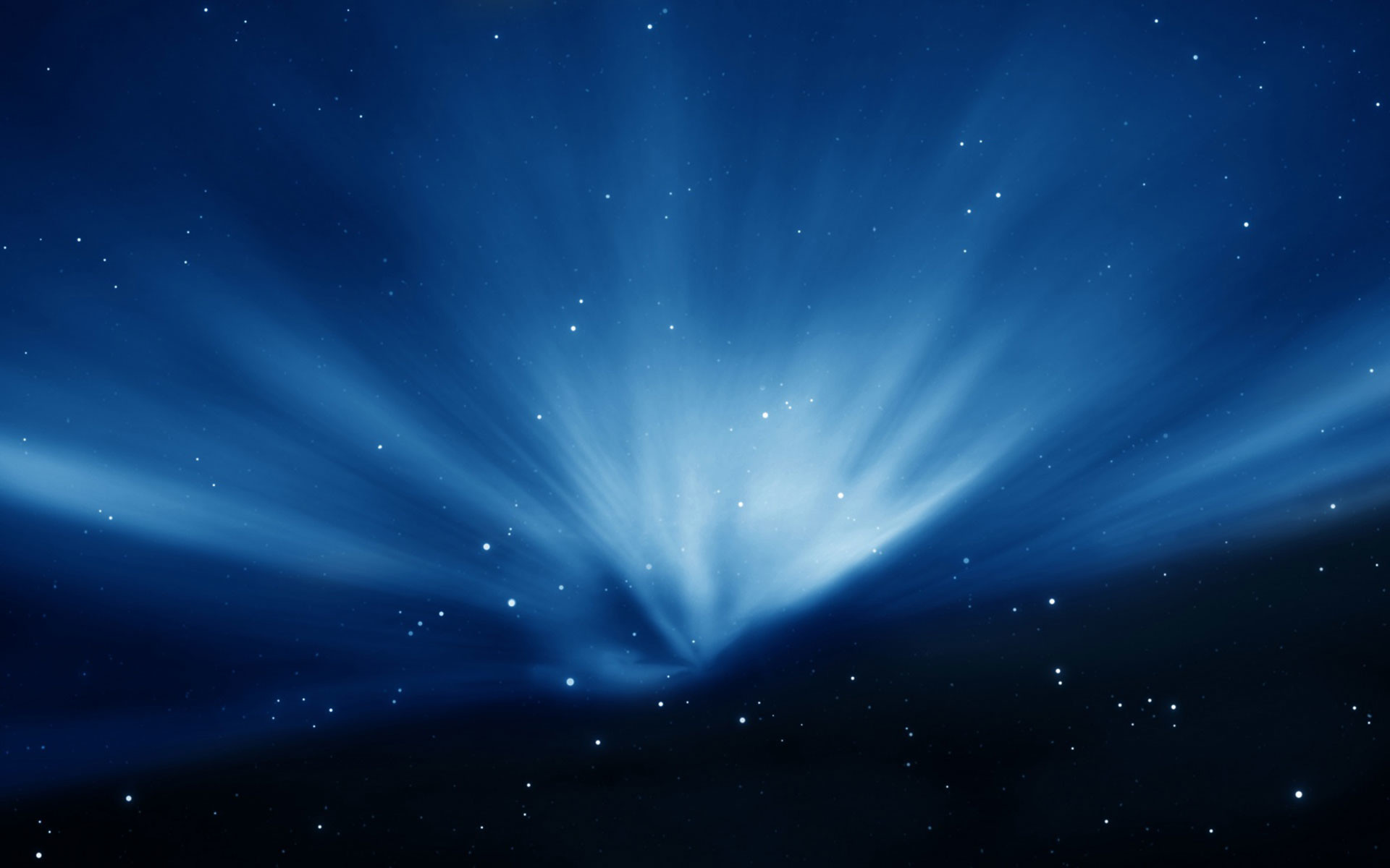 Raggi di luce, Blu, Stelle, Astratto, Full HD, sfondo Windows 11