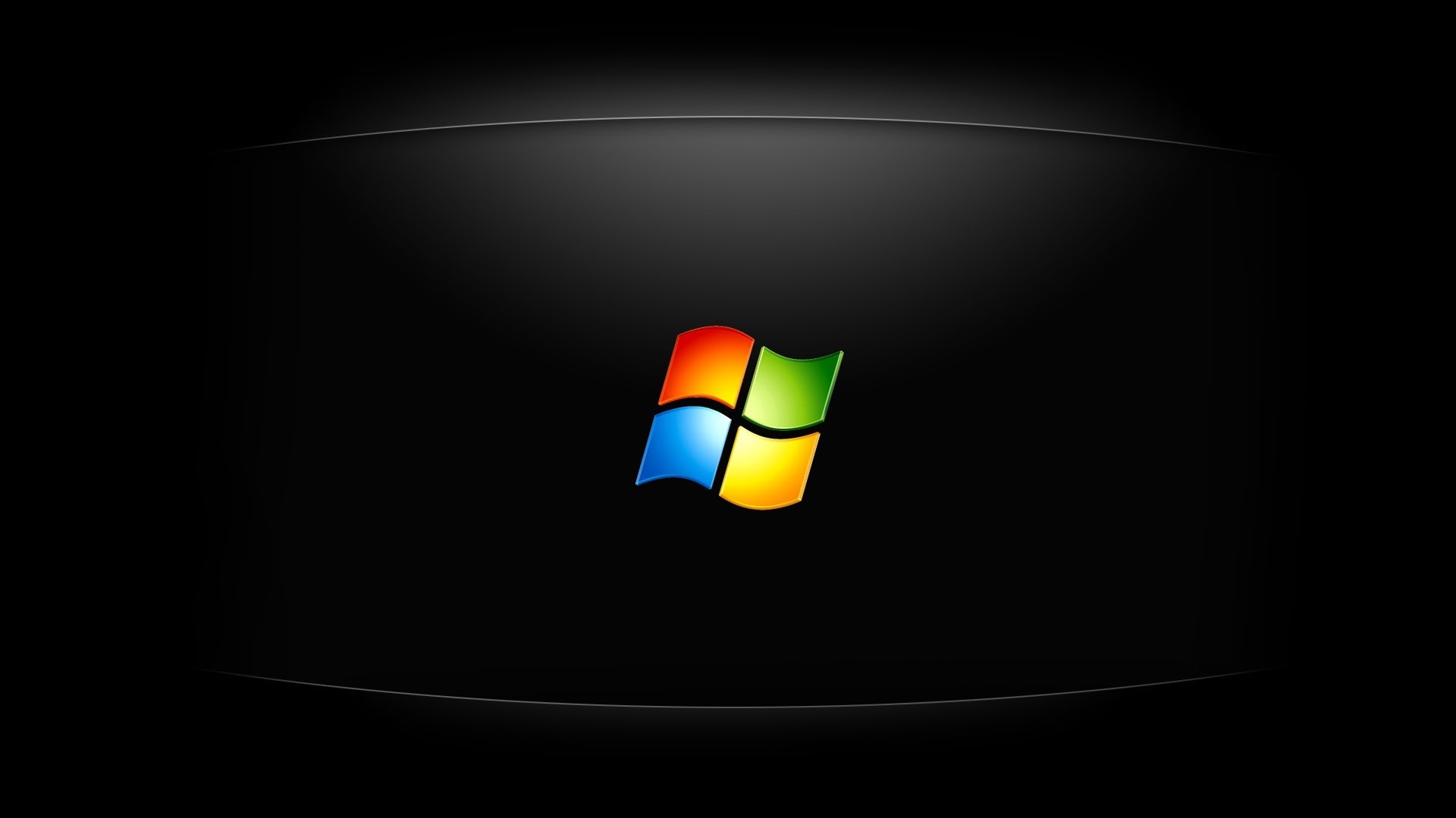 Windows 7, Logo Windows, Sfondo nero, 1920x1080, wallpaper desktop
