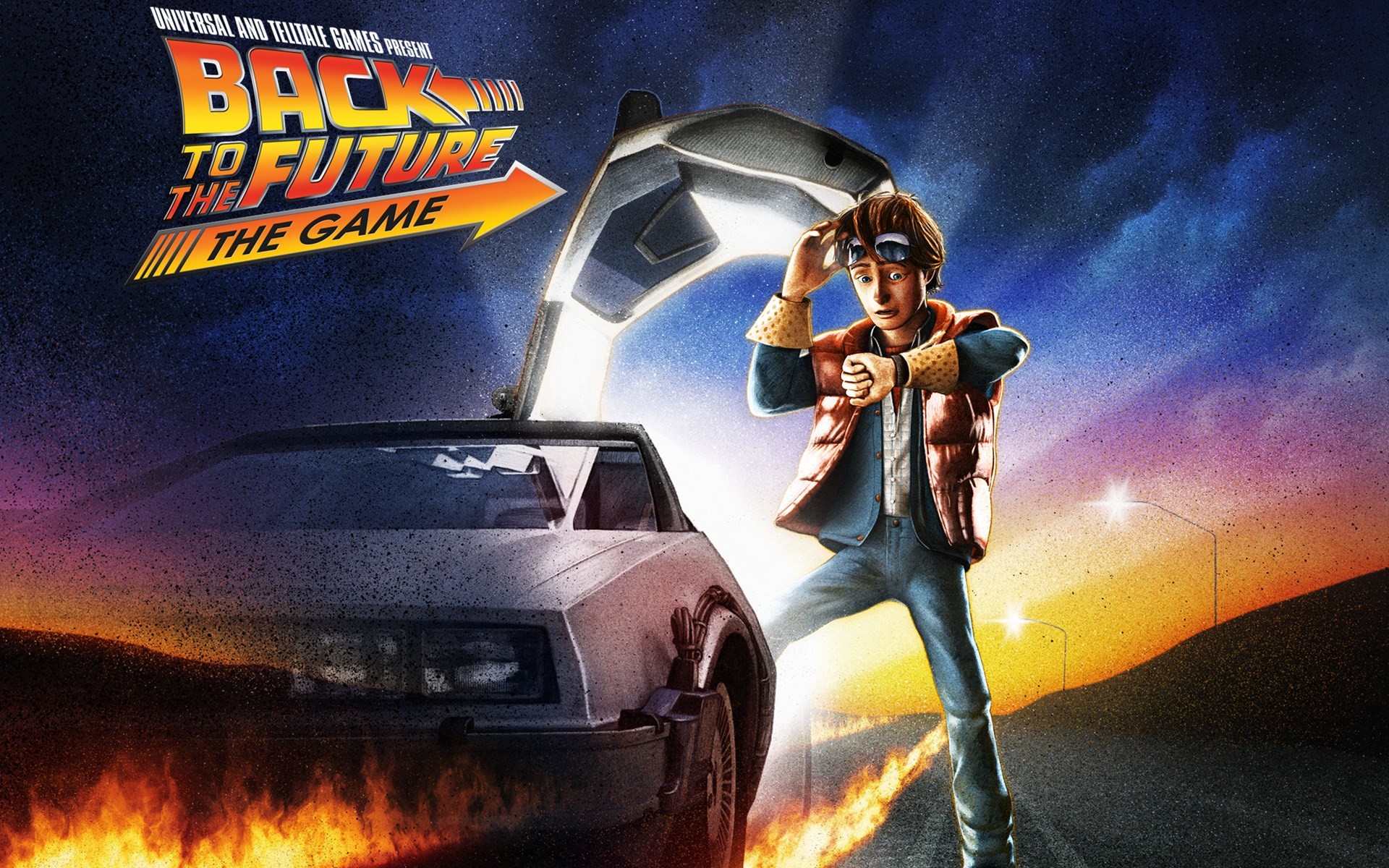 Back to the Future: The Game, Marty McFly, DeLorean DMC-12, Telltale Games, sfondo desktop 1920x1200