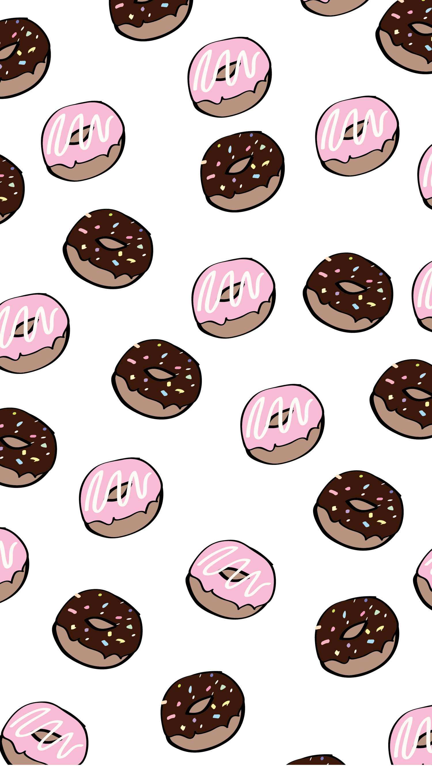 Ciambelle, Donut, Motivo, QHD+, wallpaper per smartphone