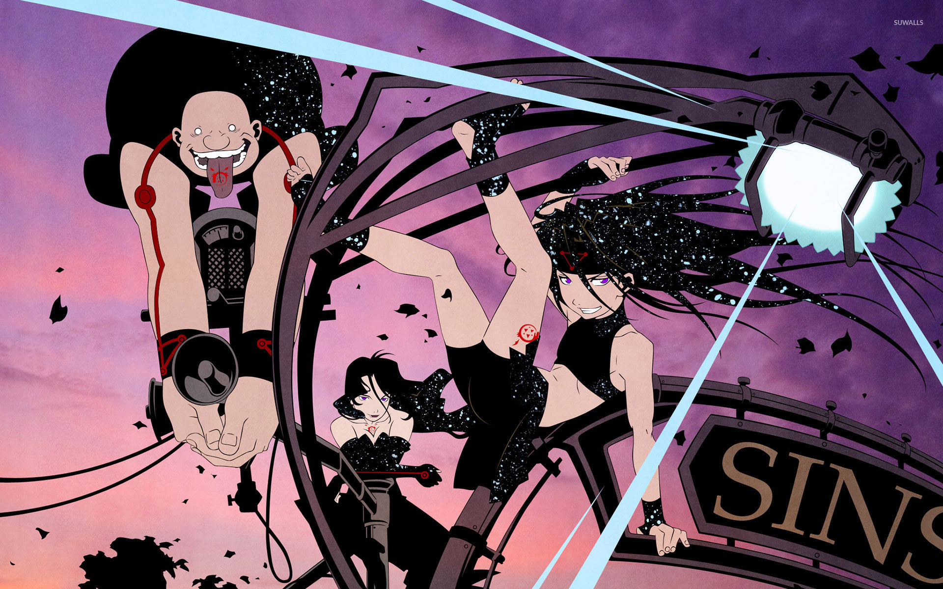 Homunculus, Fullmetal Alchemist, Gluttony, Lust, Sins, Full HD, sfondo Windows 11