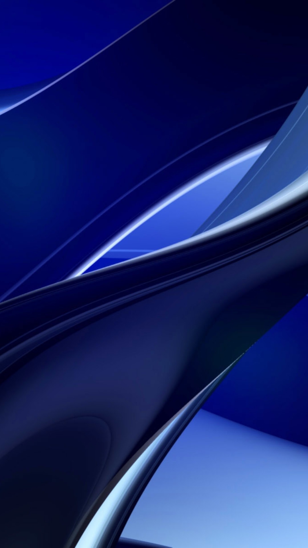 Curve astratte, Blu, Minimalista, Full HD, sfondo verticale per cellulare