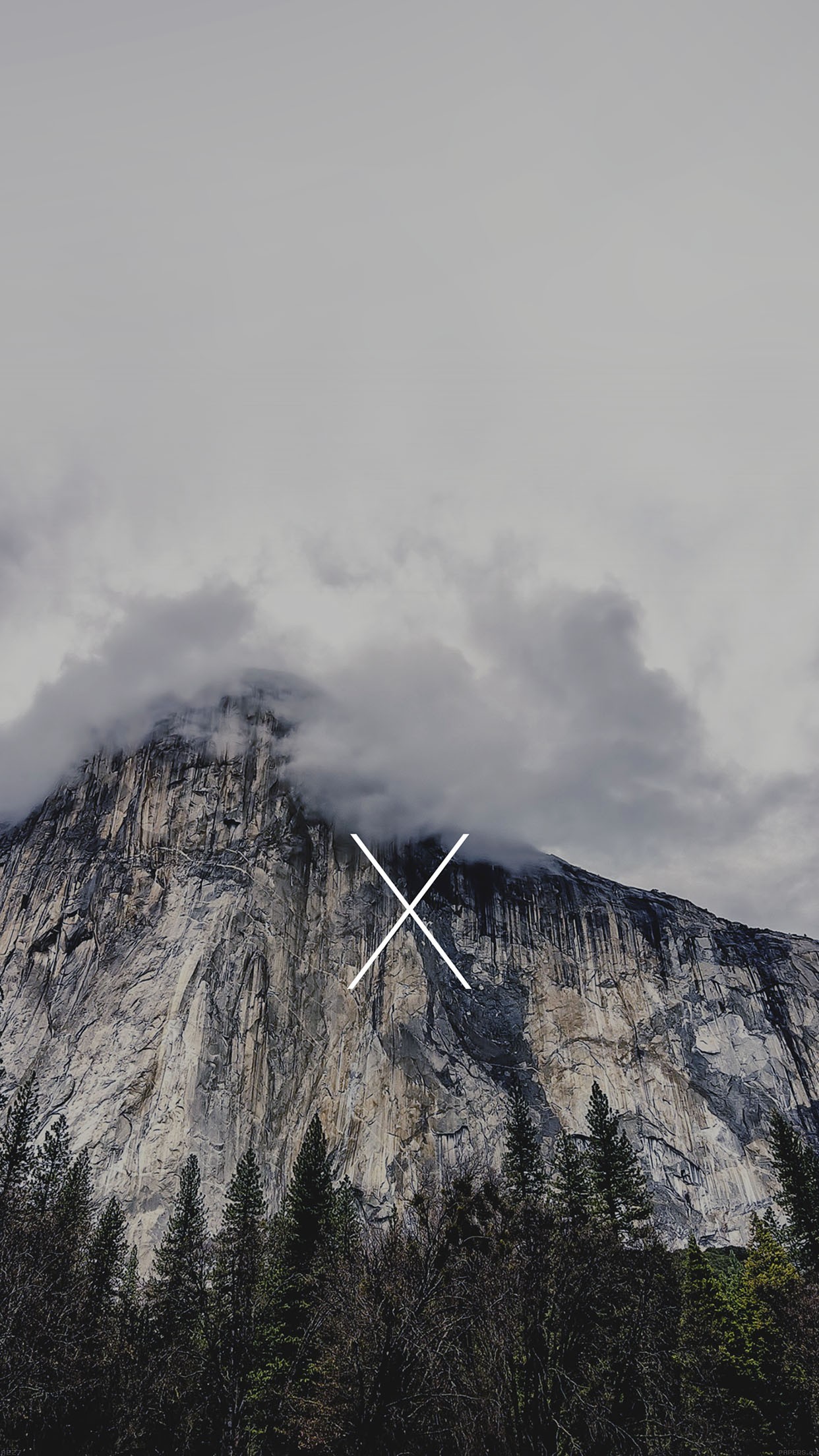 El Capitan, Yosemite, OS X El Capitan, Nebbia, Montagna, wallpaper iPhone 6