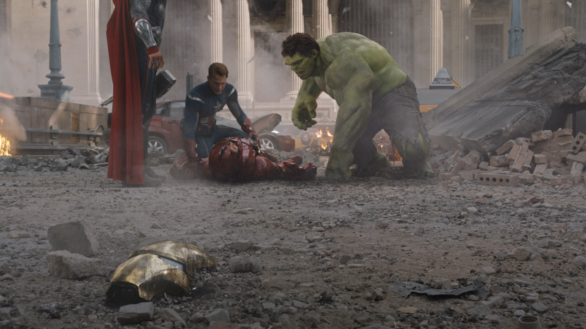 Avengers: Age of Ultron, Hulk, Thor, Capitan America, Iron Man, Scena, sfondo desktop Full HD