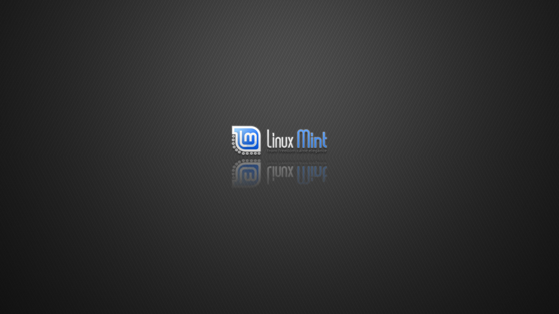 Linux Mint, Logo, Grigio scuro, Full HD, sfondo per il tuo desktop