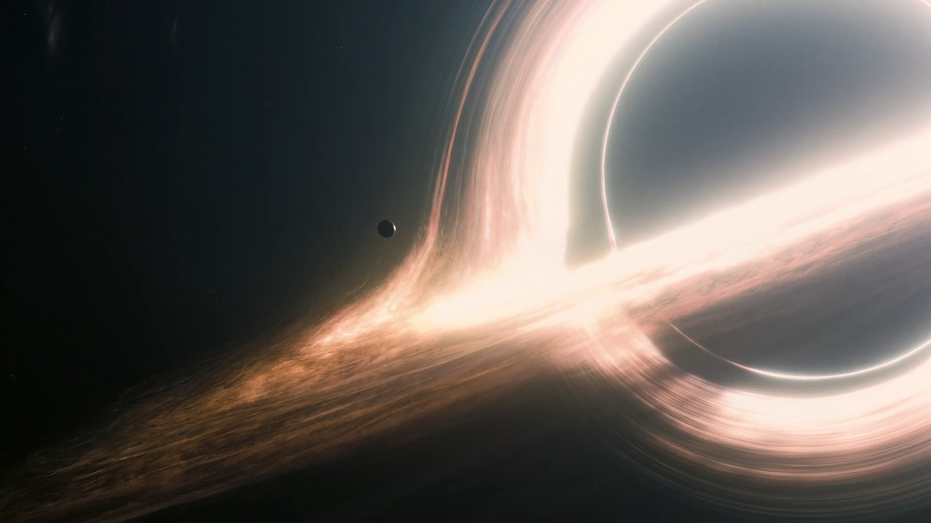 Interstellar, Gargantua, Buco nero, Disco di accrescimento, 16:9 Full HD, sfondo widescreen