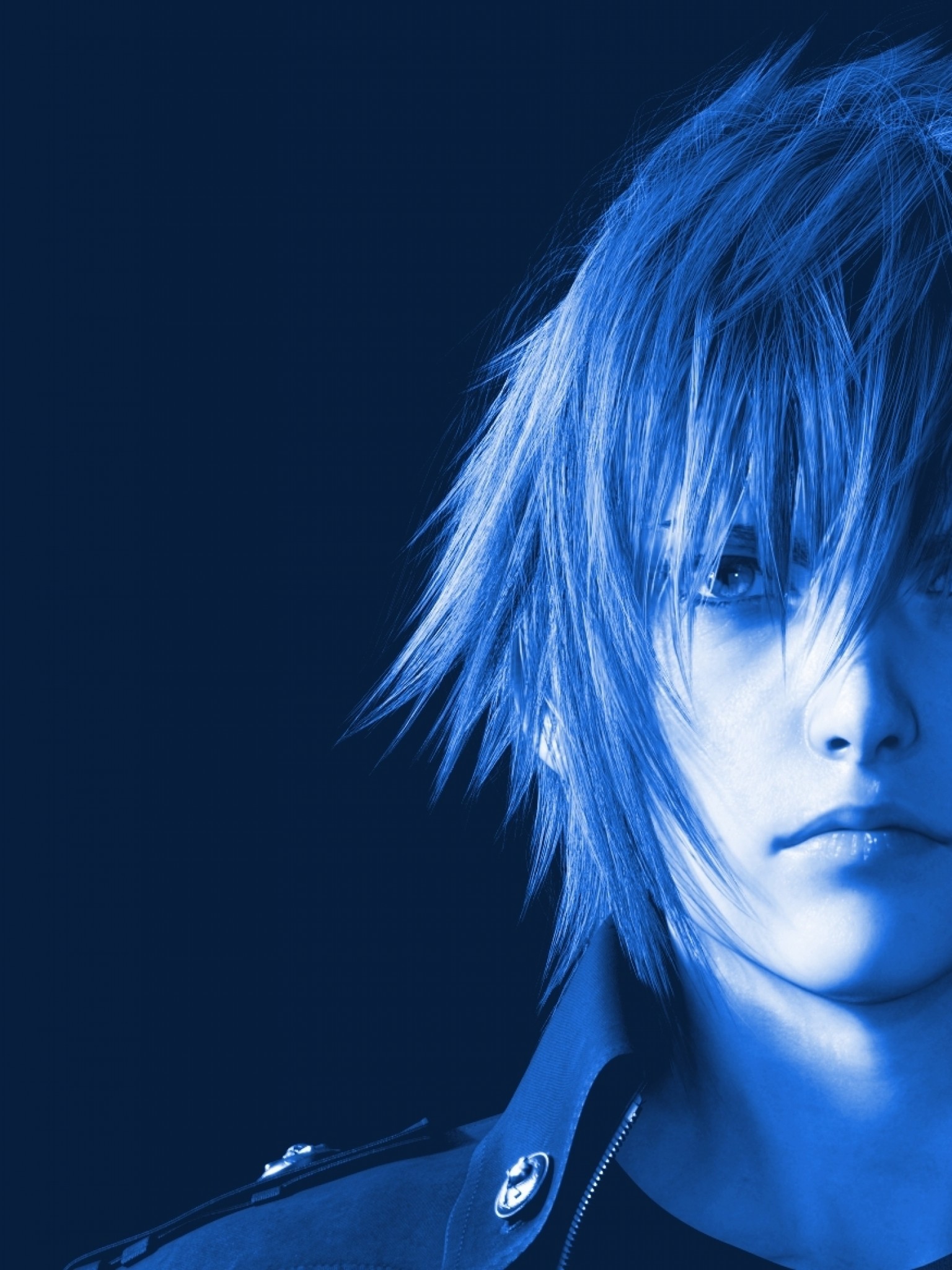 Noctis Lucis Caelum, Final Fantasy XV, Ritratto, Blu, sfondo per iPad e tablet