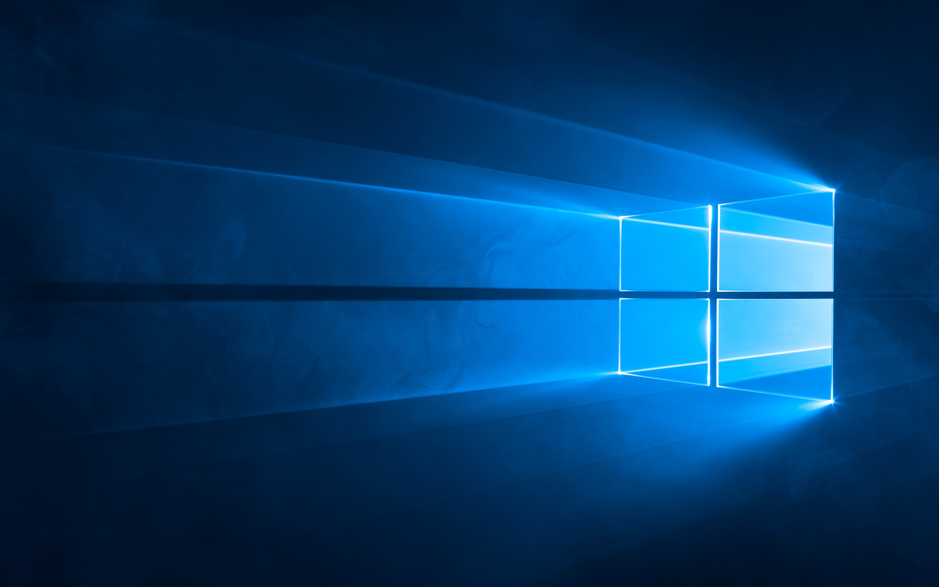 Windows 10, Logo Windows, Blu, Full HD, sfondo per PC e portatile