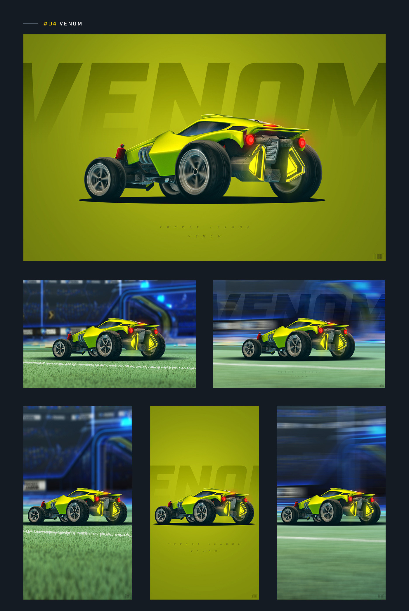 Rocket League, Venom, Collage, Giallo, Full HD, schermata di blocco iPad