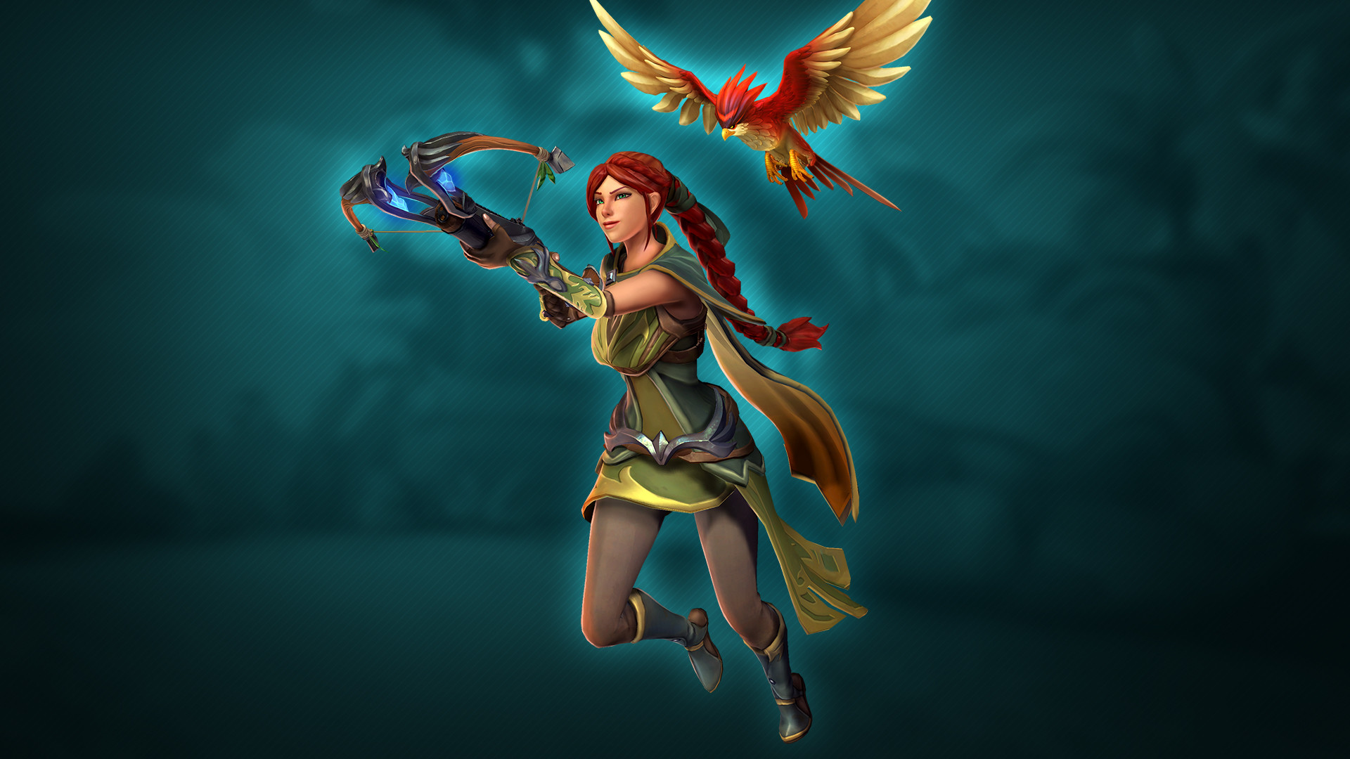 Cassie, Paladins, Balestra, Uccello, Full HD, sfondo Windows 11