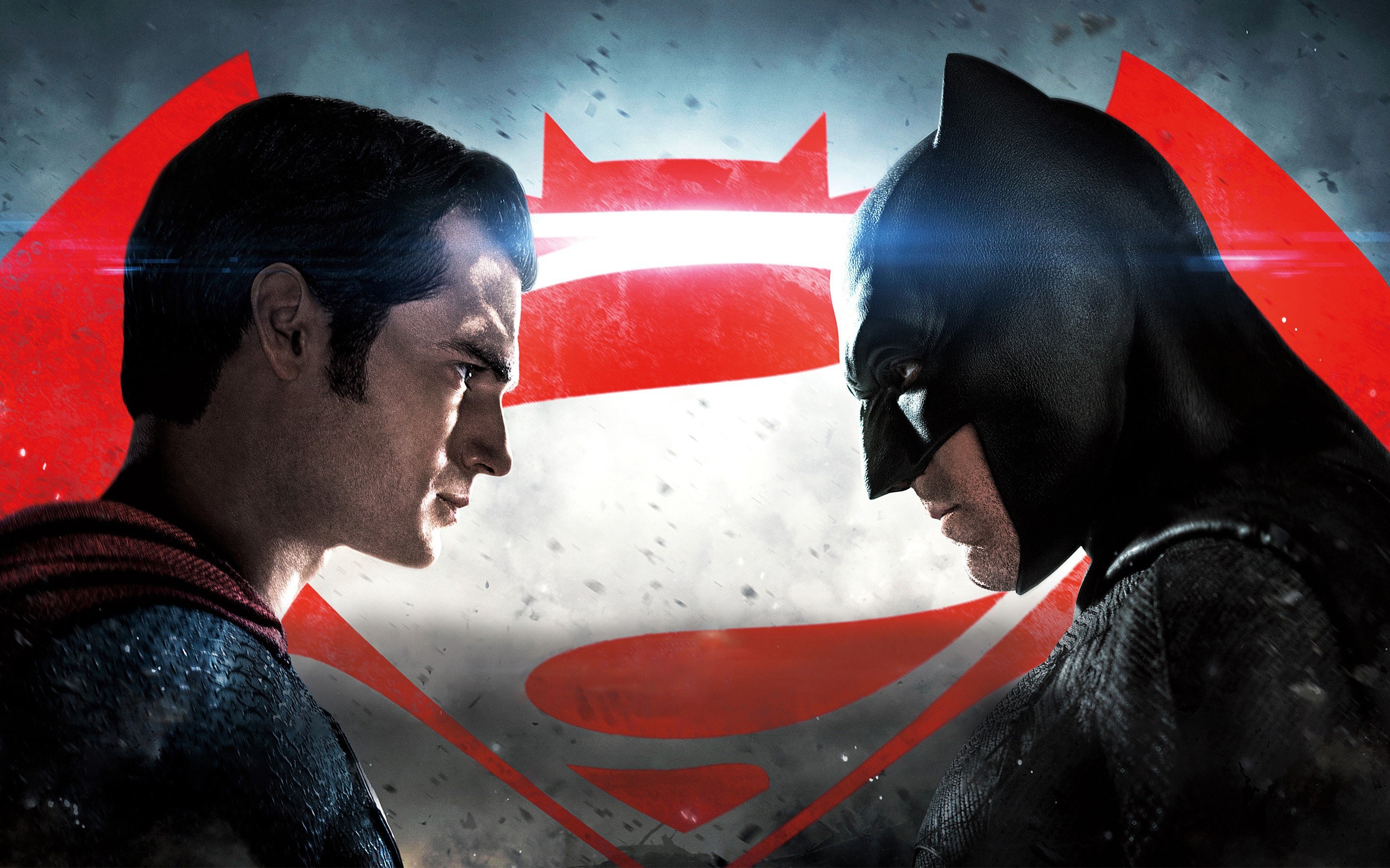 Superman, Batman, Henry Cavill, Ben Affleck, Logo, 2K, sfondo per PC e portatile