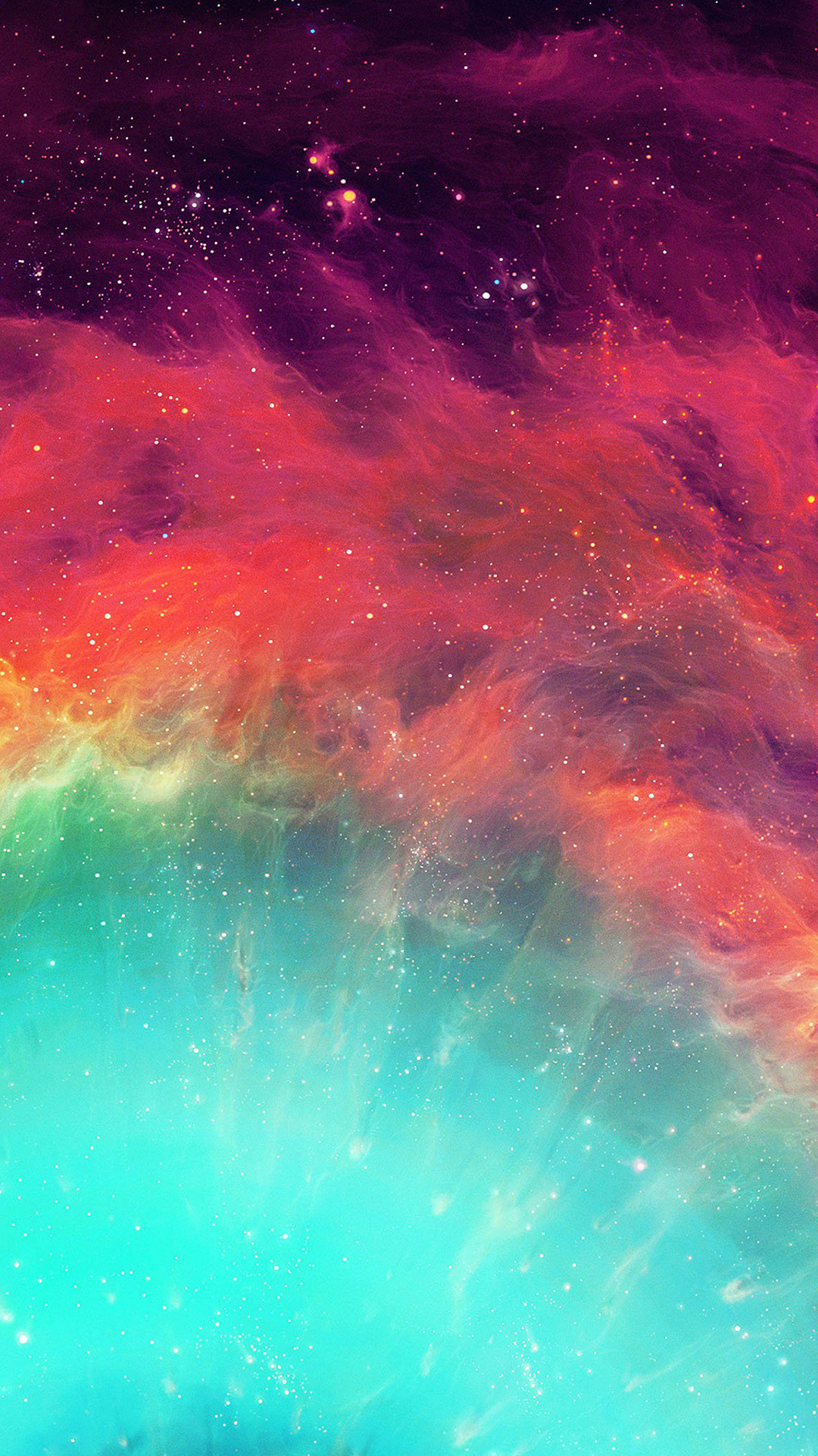 Nebulosa, Spazio, Colori vivaci, sfondo iPhone Full HD