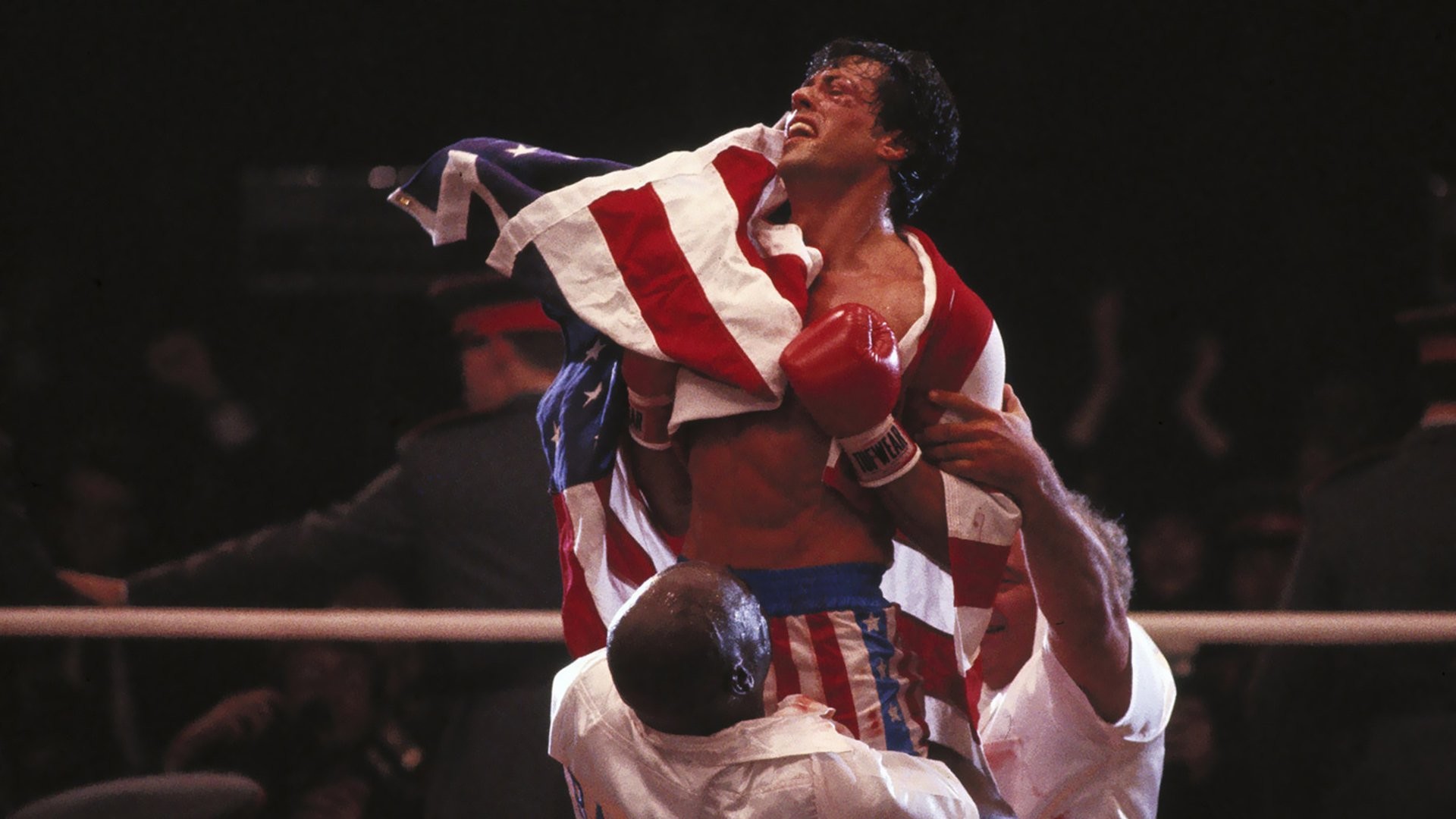Rocky IV, Rocky Balboa, Sylvester Stallone, Bandiera americana, Full HD, sfondo per portatile