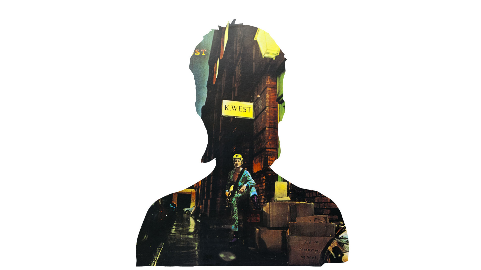 David Bowie, The Rise and Fall of Ziggy Stardust, Silhouette, Doppia esposizione, sfondo desktop