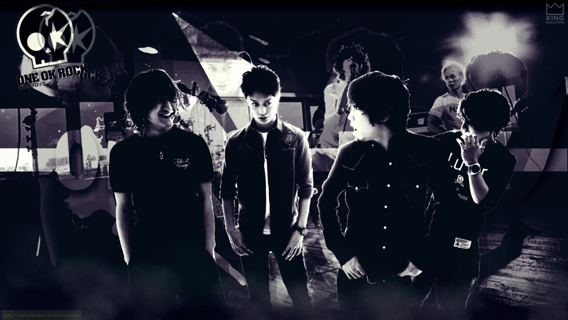 One Ok Rock, Band, Foto di gruppo, J-rock, 16:9 Full HD, sfondo widescreen