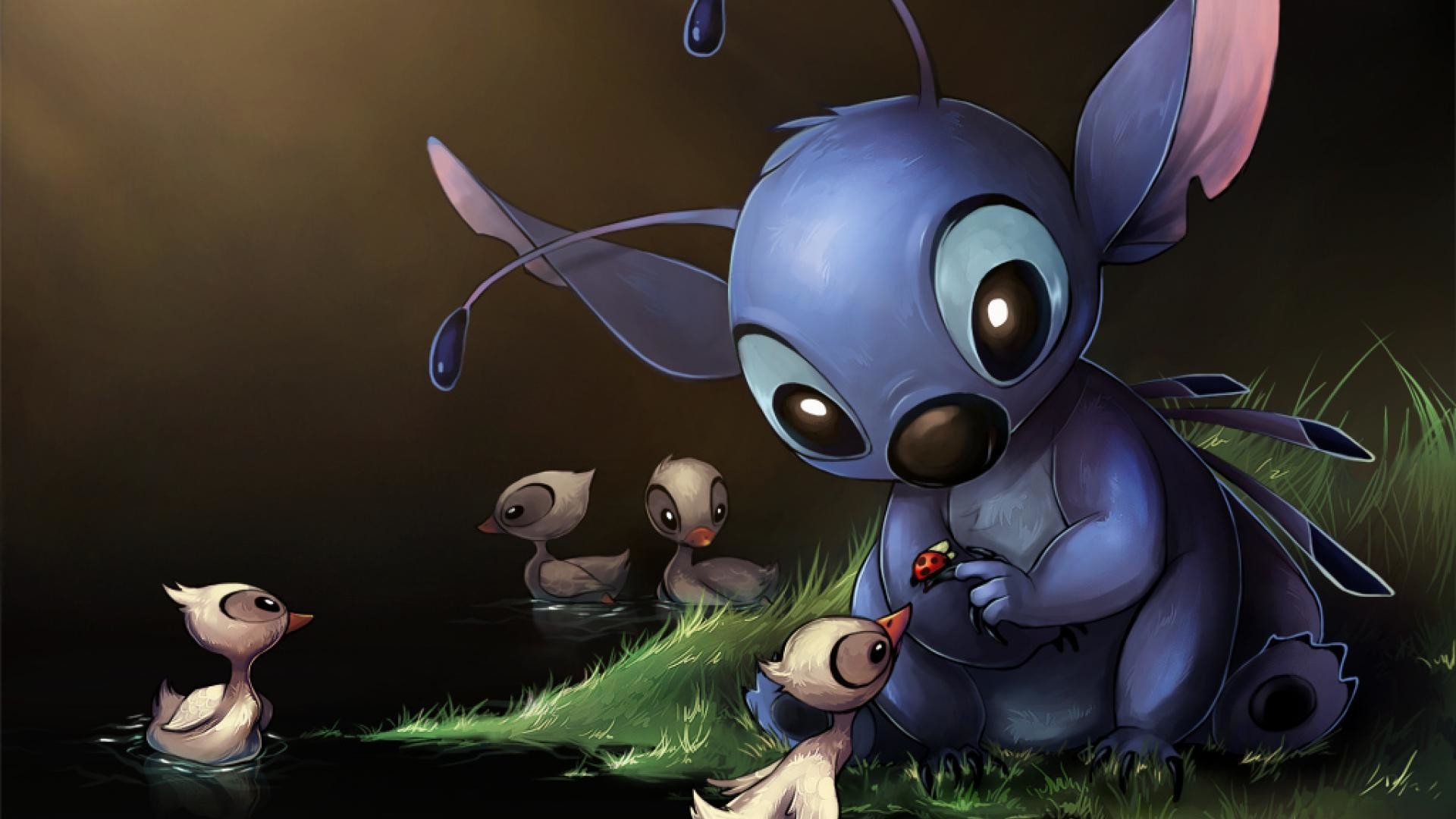Stitch, Anatroccoli, Lilo & Stitch, Fan art, Full HD 1080p, sfondo desktop