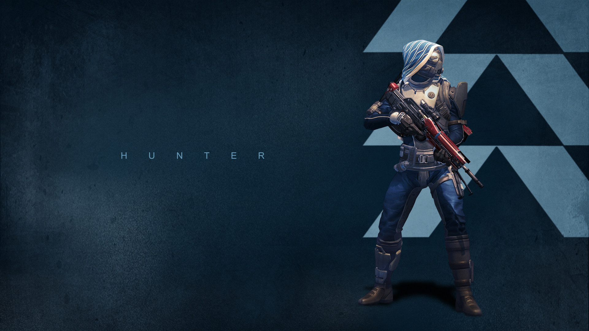 Destiny, Cacciatore, Simbolo di classe, Blu, 16:9 Full HD, sfondo widescreen