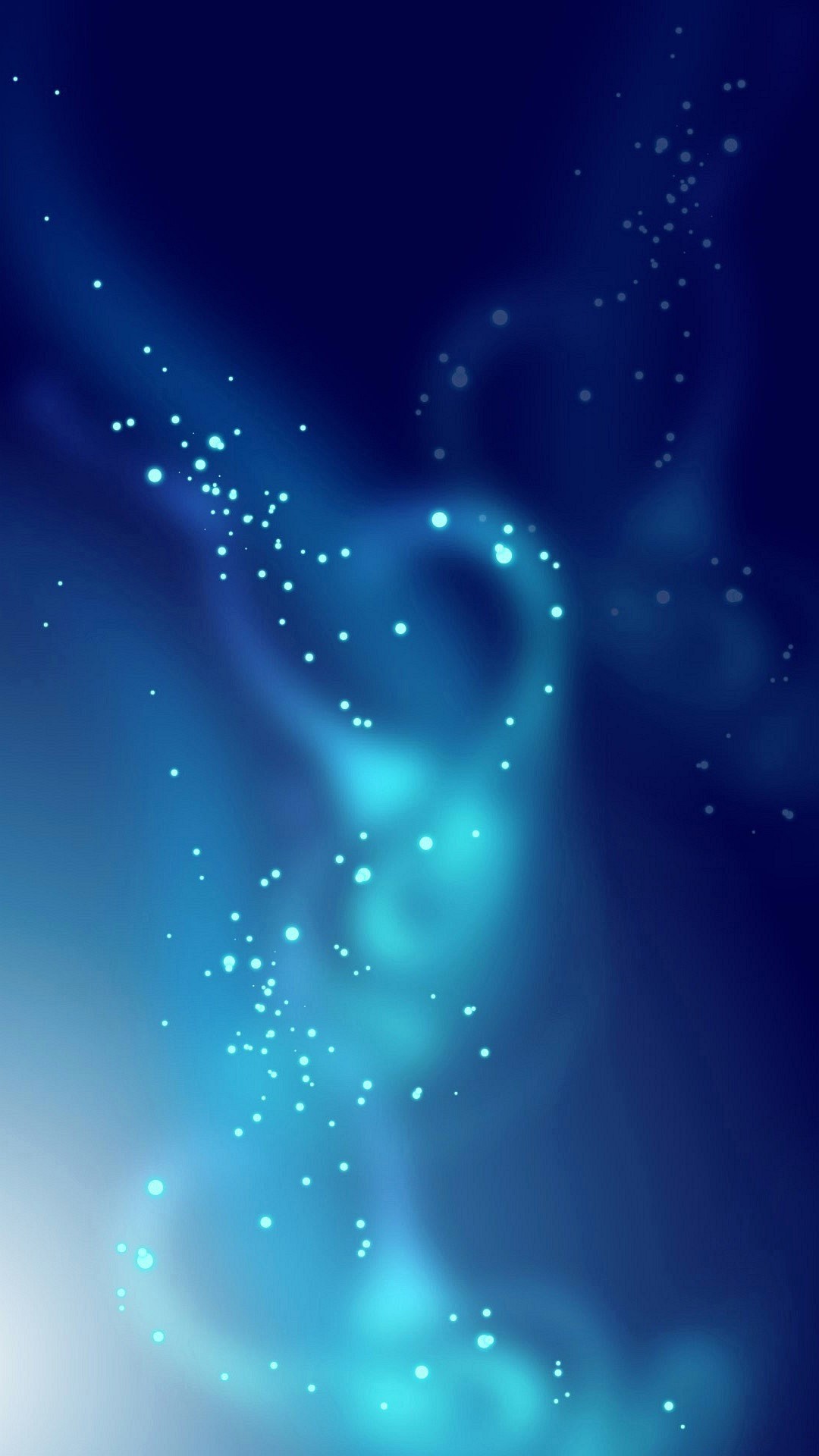 Astratto, Particelle luminose, Blu, schermata di blocco del tablet