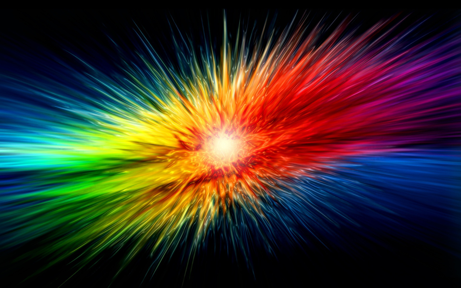 Esplosione di colori, Astratto, Arcobaleno, 16:10 Full HD, sfondo widescreen