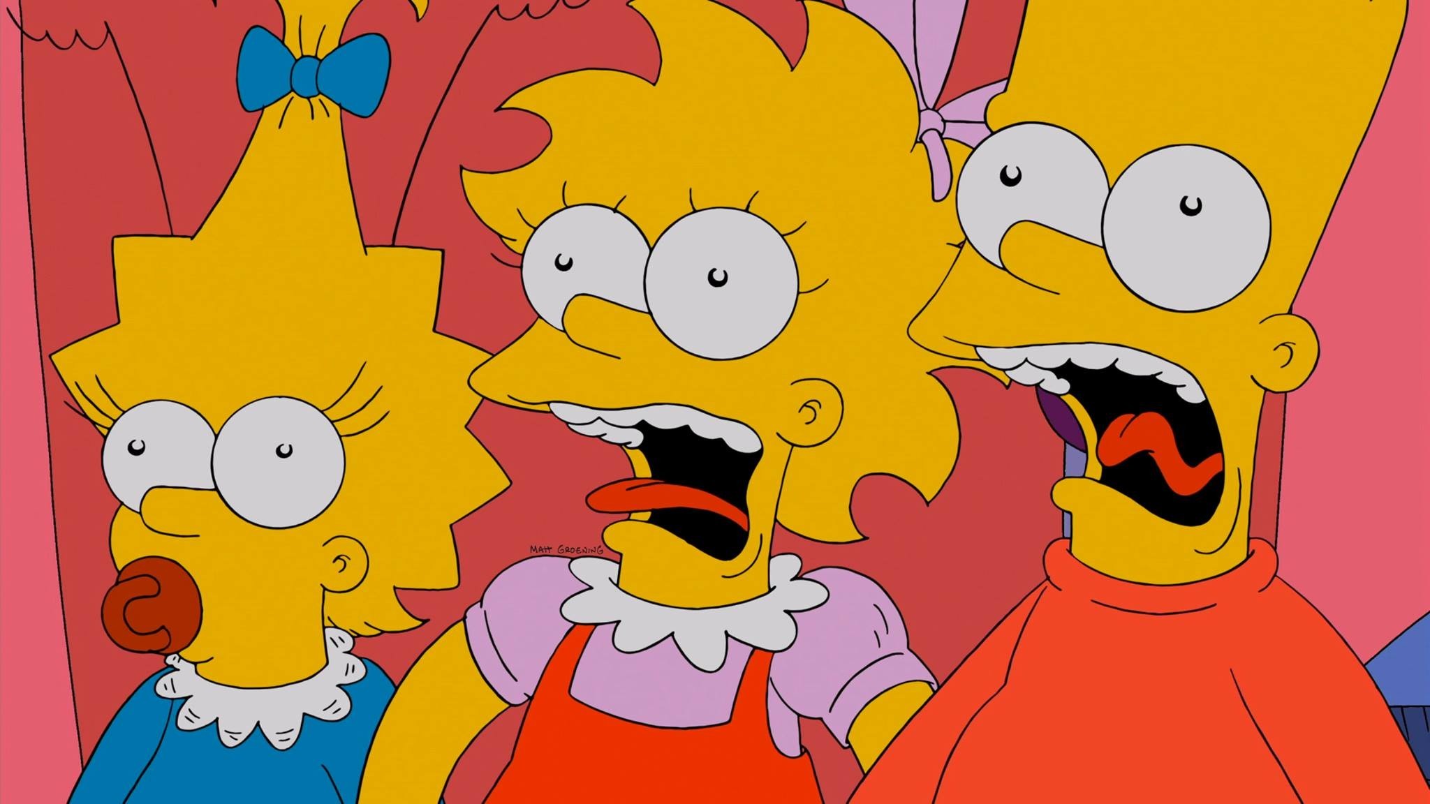 Maggie Simpson, Lisa Simpson, Bart Simpson, I Simpson, Full HD, sfondo per PC