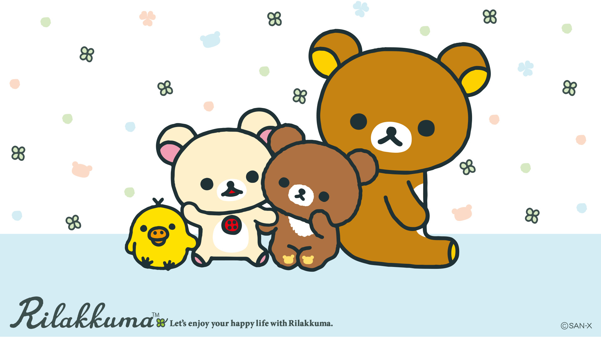 Rilakkuma, Korilakkuma, Kiiroitori, San-X, Full HD, wallpaper desktop