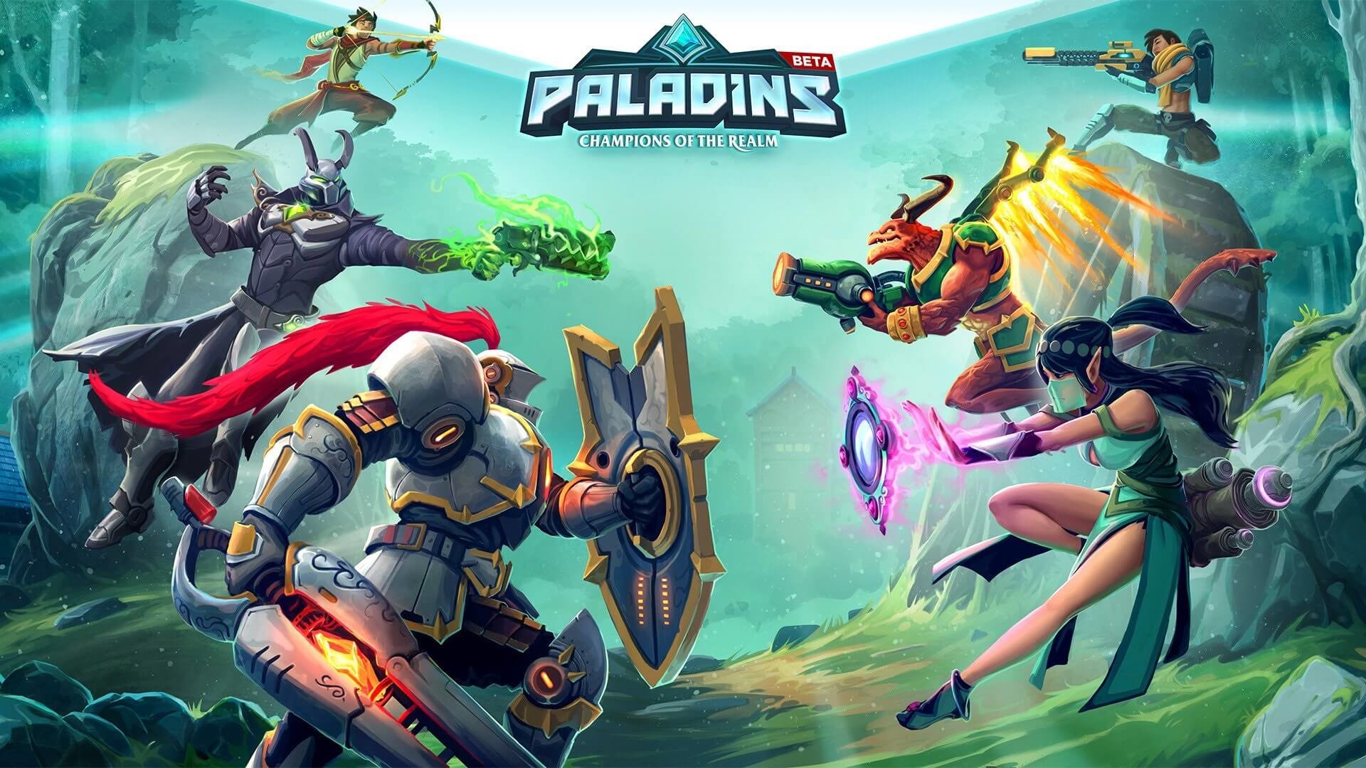 Paladins, Fernando, Ying, Androxus, Battaglia, Full HD, wallpaper per portatile