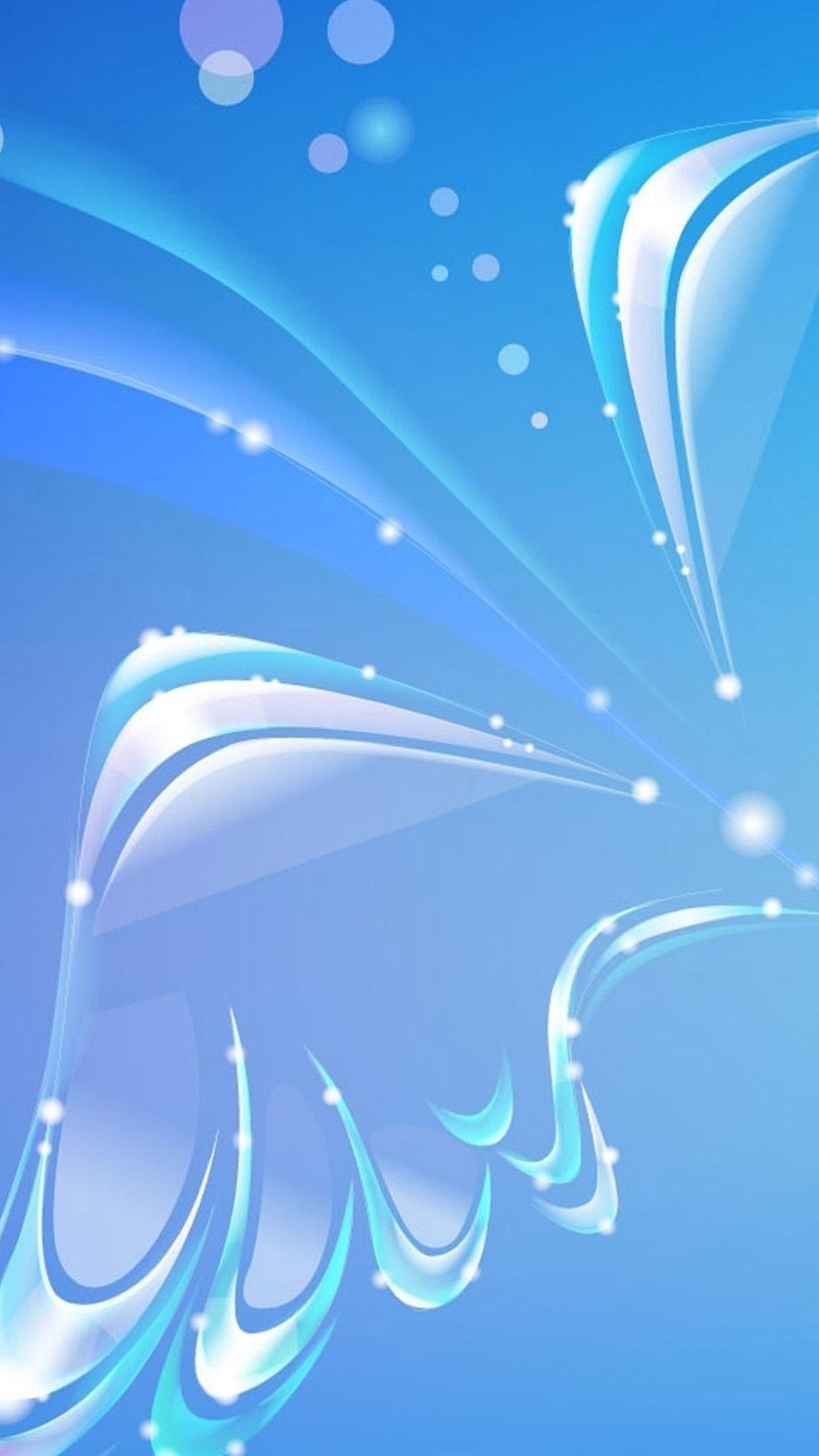 Astratto, Bolle, Azzurro, sfondo Samsung S6