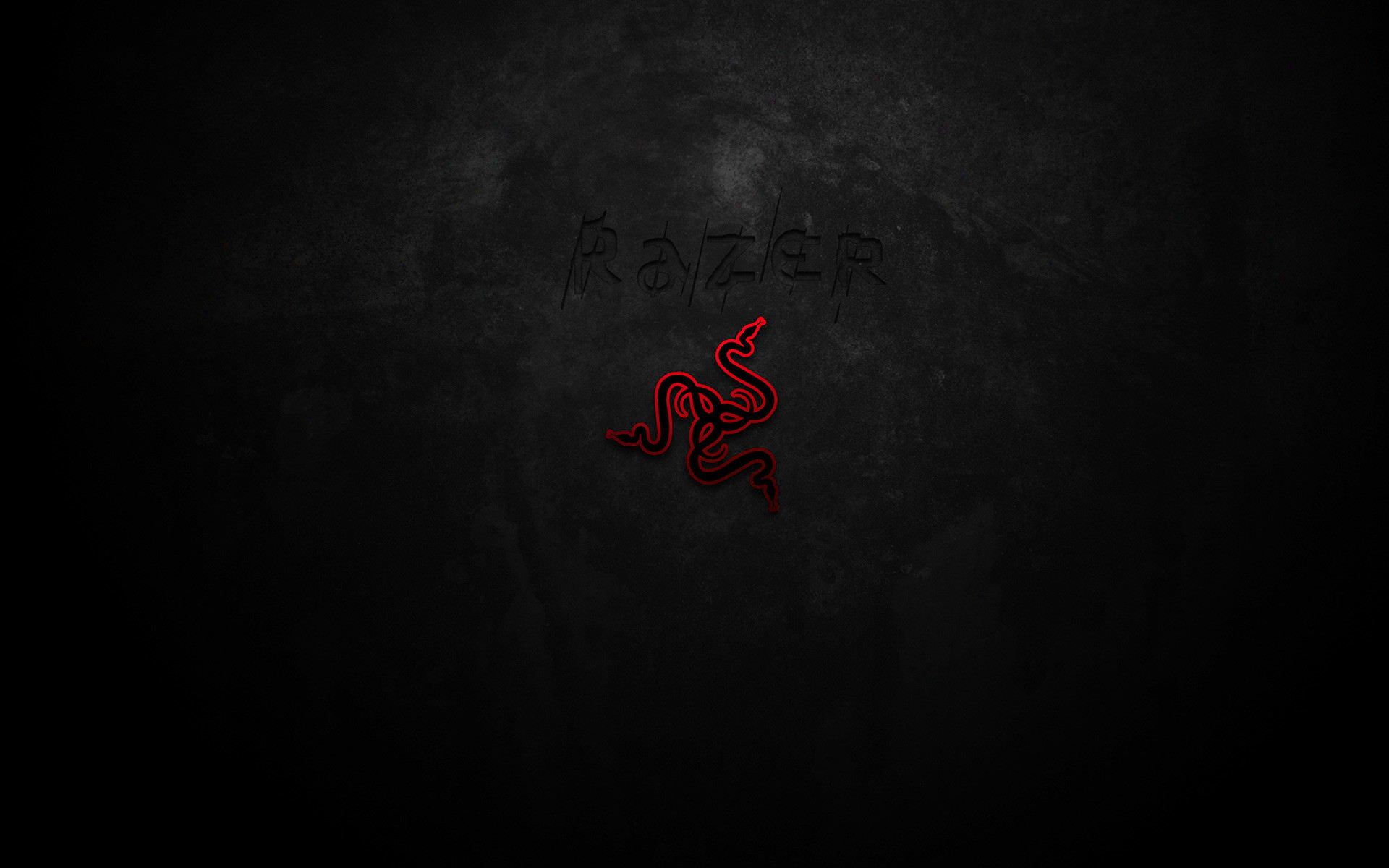 Razer, Logo Razer, Rosso, Texture grigia, 16:10 Full HD, sfondo widescreen