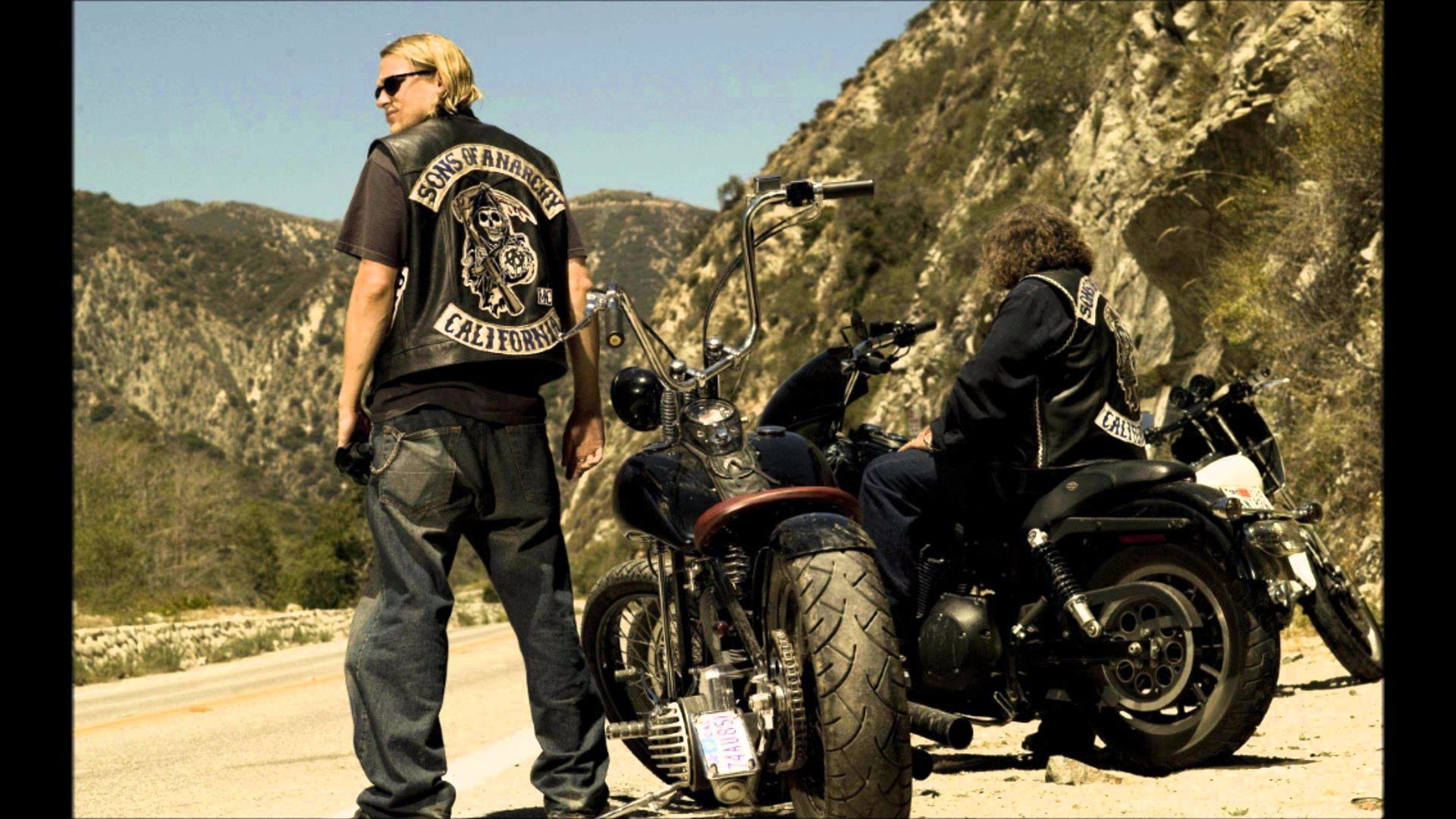 Sons of Anarchy, Jax Teller, Moto, Strada di montagna, 16:9 Full HD, wallpaper widescreen