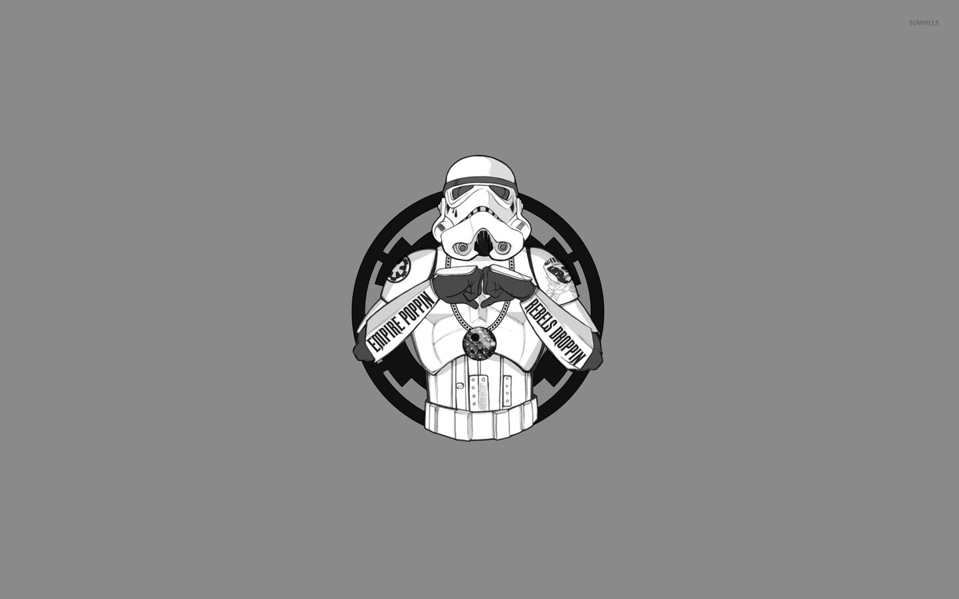 Stormtrooper, Star Wars, Emblema imperiale, Grigio, 1920x1200, sfondo MacBook Pro