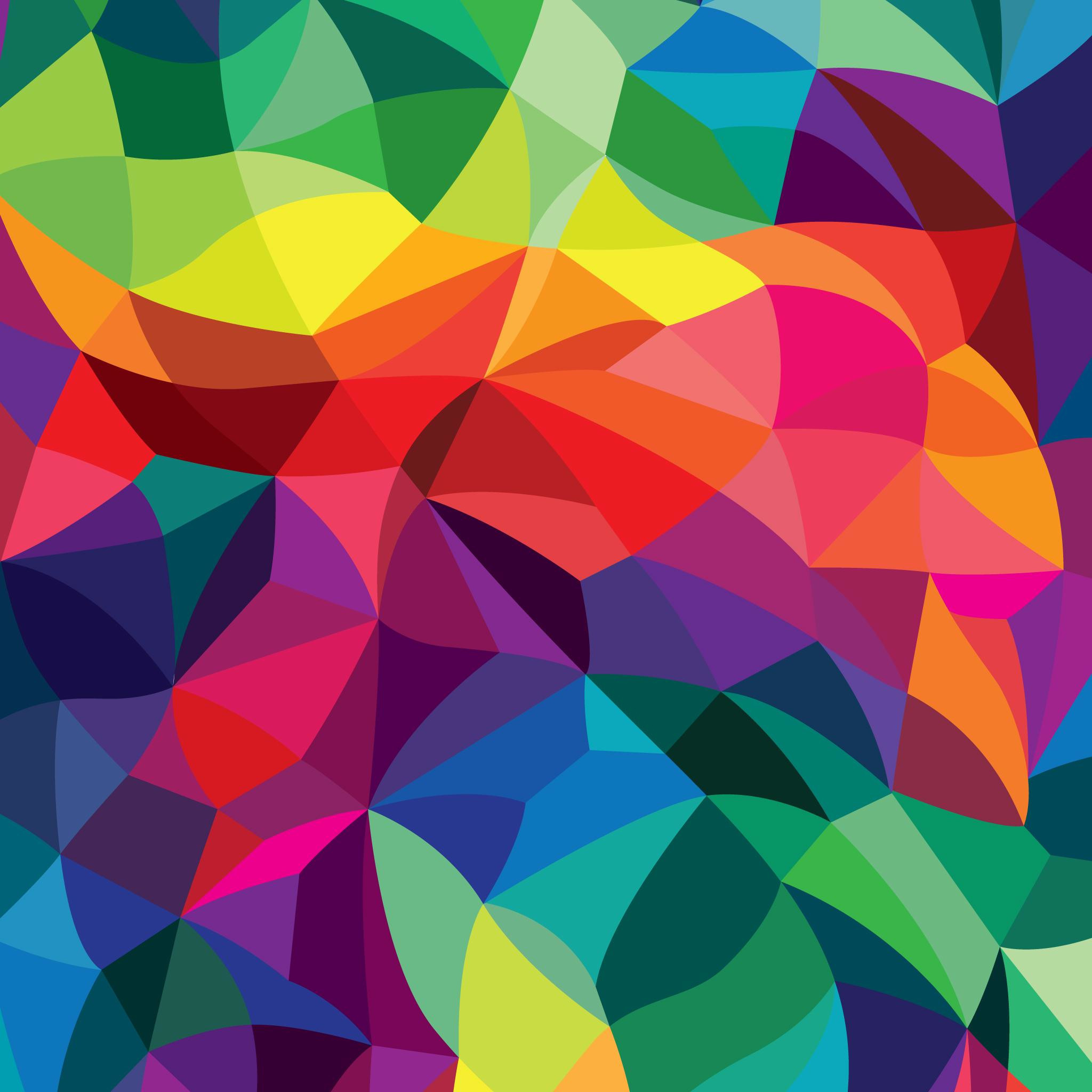 Low poly, Colori vivaci, Geometrico, sfondo per iPad e tablet