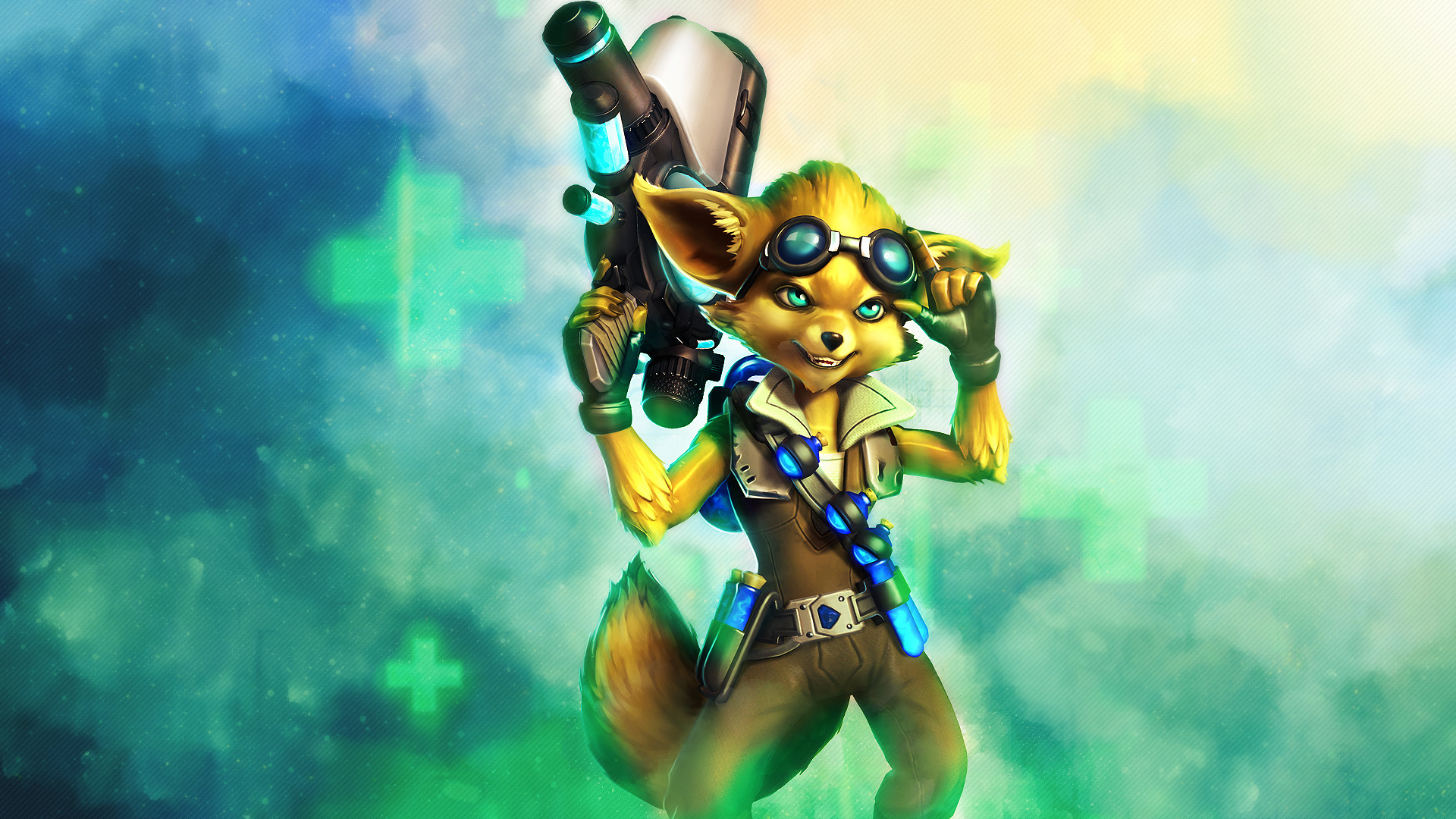 Pip, Paladins, Guaritore, Verde, Full HD, wallpaper desktop