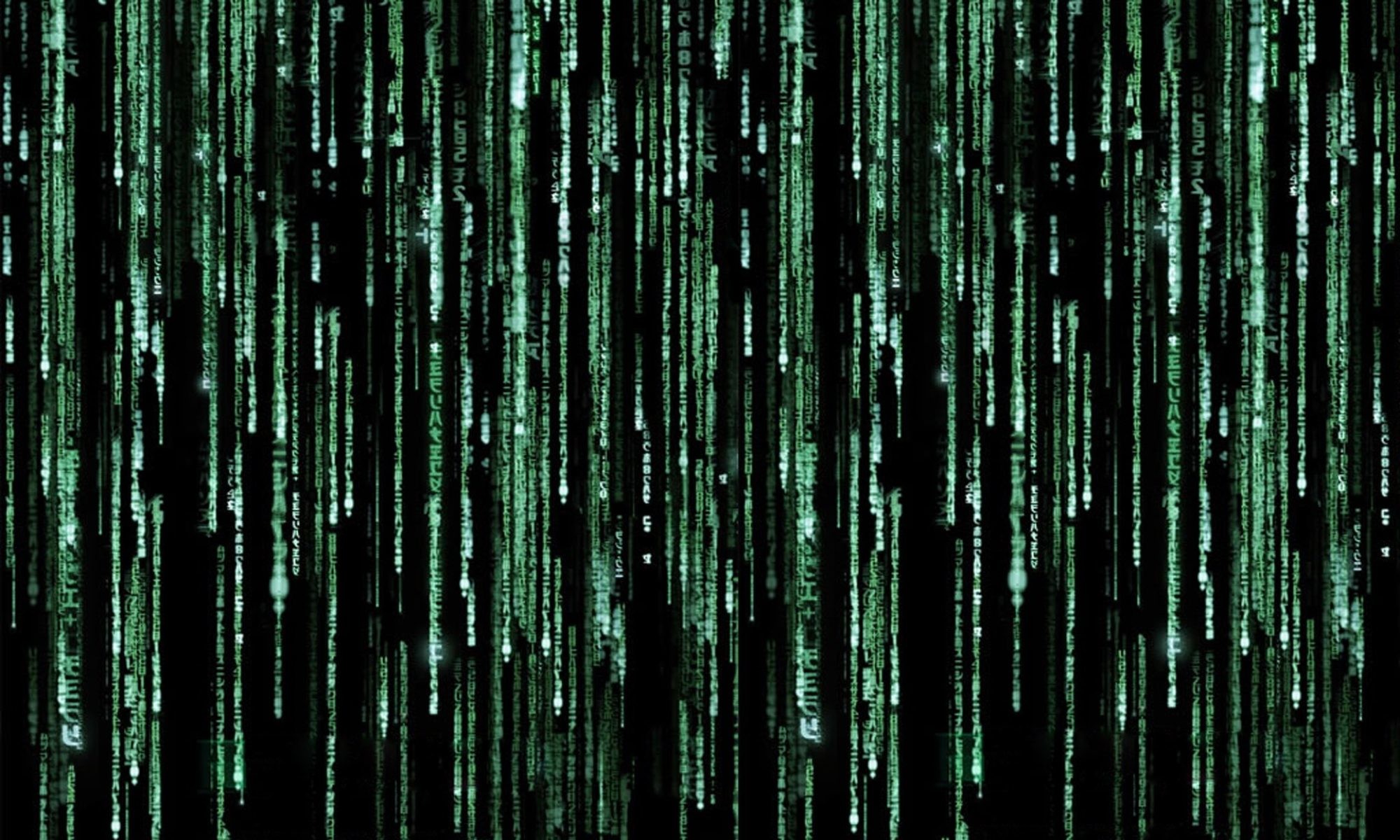 Matrix, Pioggia digitale, Verde, Full HD, sfondo per portatile