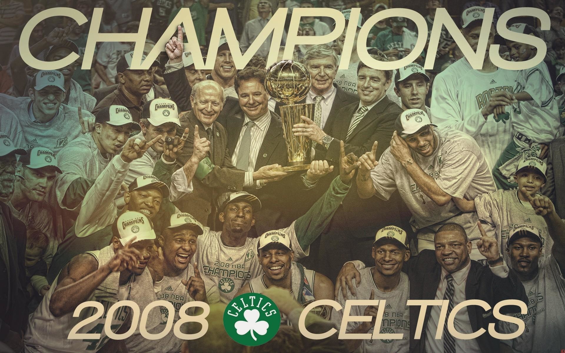 Boston Celtics, Campioni 2008, NBA, Squadra, 16:10 Full HD, sfondo widescreen