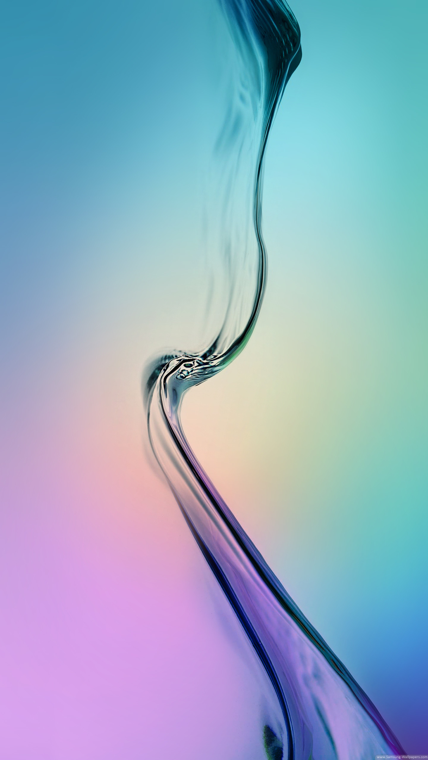Samsung Galaxy S6, Onda fluida, Gradiente pastello, QHD+, sfondo verticale per cellulare