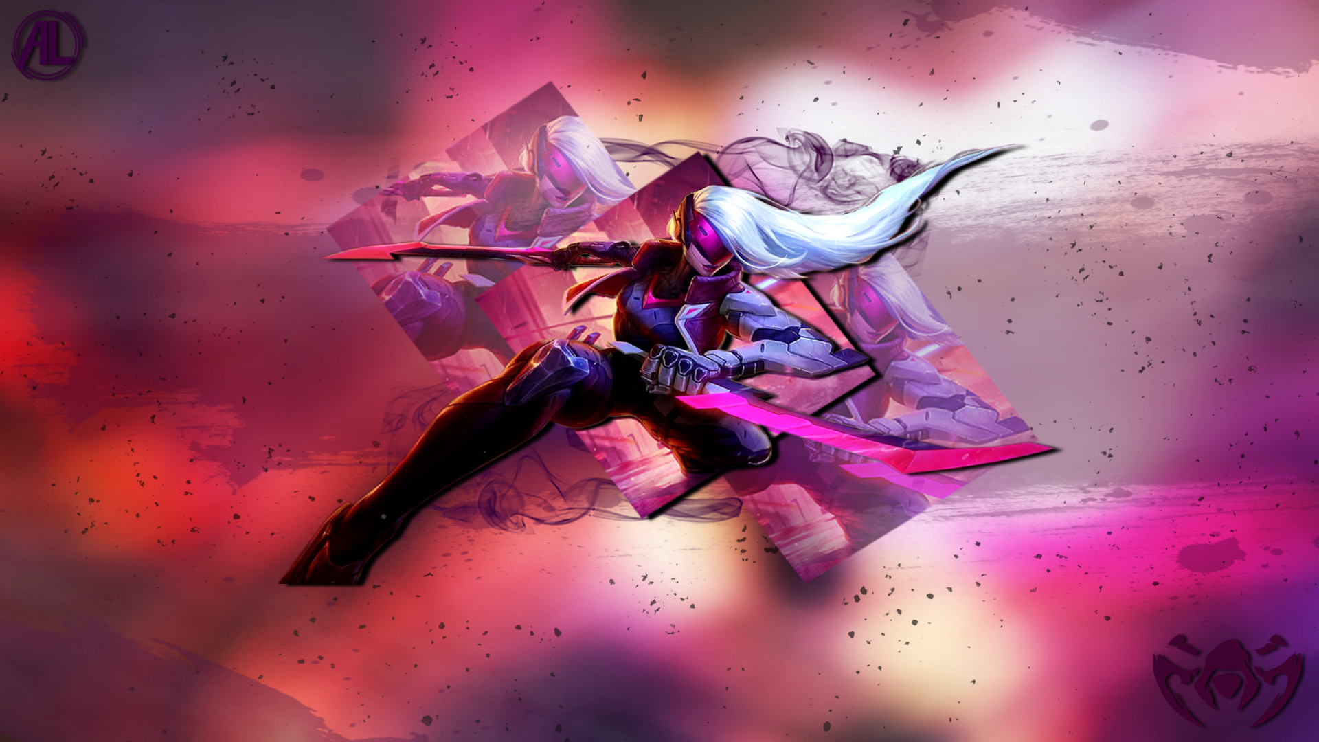 Katarina, Katarina PROJECT, League of Legends, Rosa, 1920x1080, immagine di sfondo