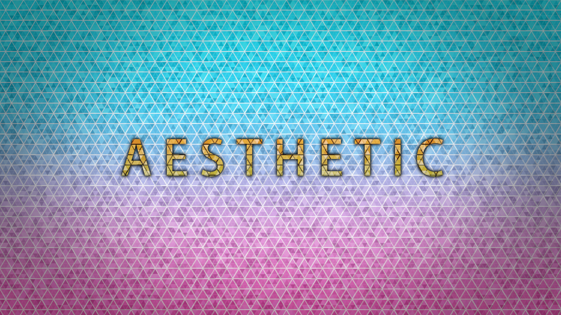 Aesthetic, Scritta, Triangoli, Turchese, Rosa, Full HD, sfondo per PC e portatile