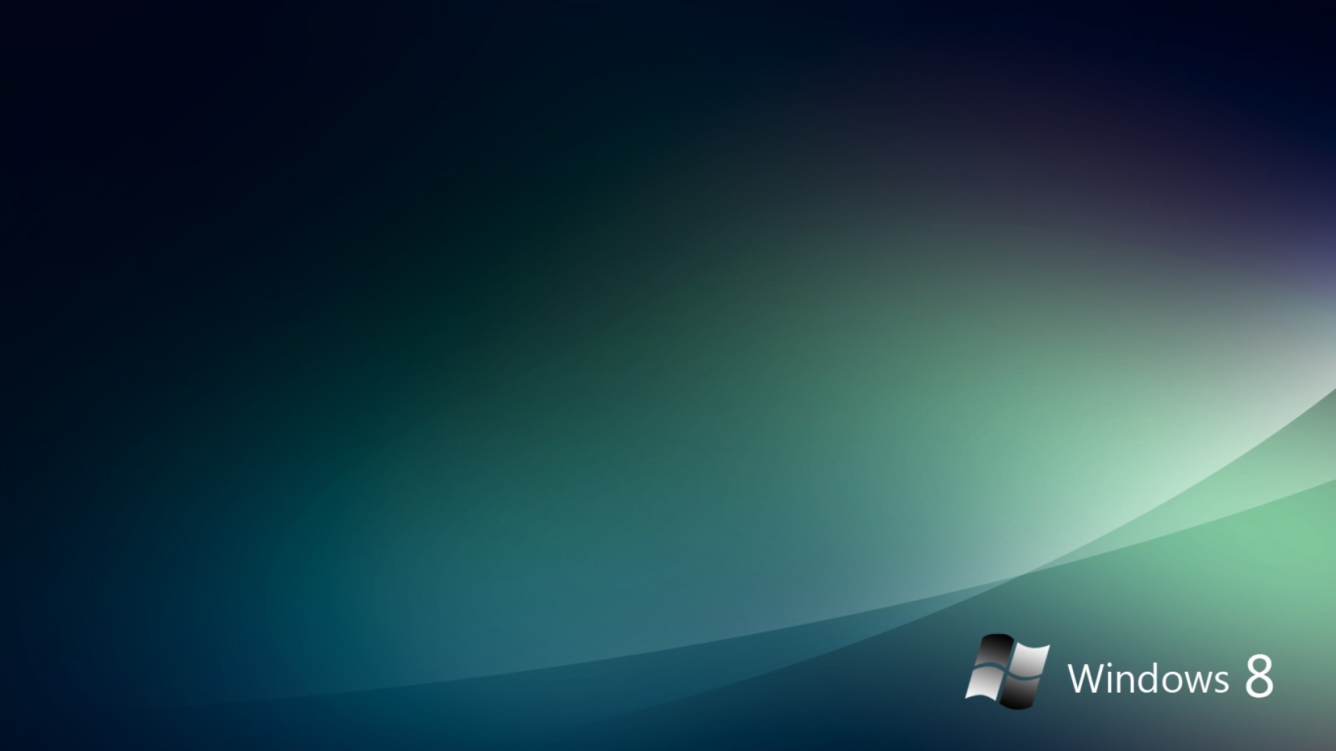 Windows 8, Logo Windows, Verde, Sfondo scuro, Full HD, wallpaper per computer