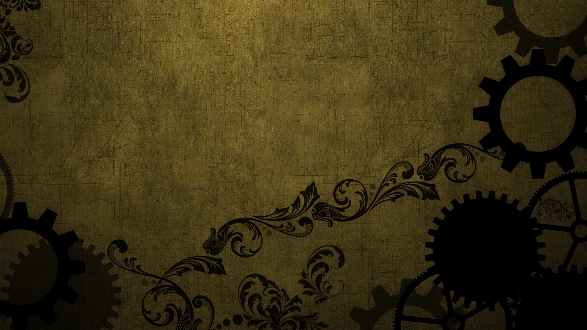 Ingranaggi, Ornamenti, Texture, Verde oliva, Full HD, wallpaper per PC