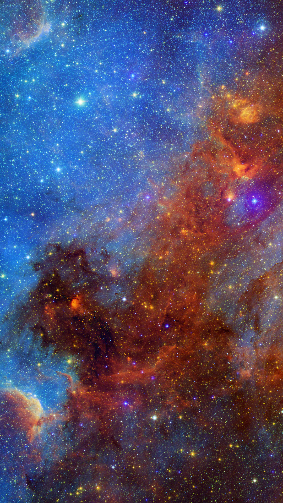 Nebulosa, Spazio, Stelle, Full HD, sfondo verticale per cellulare