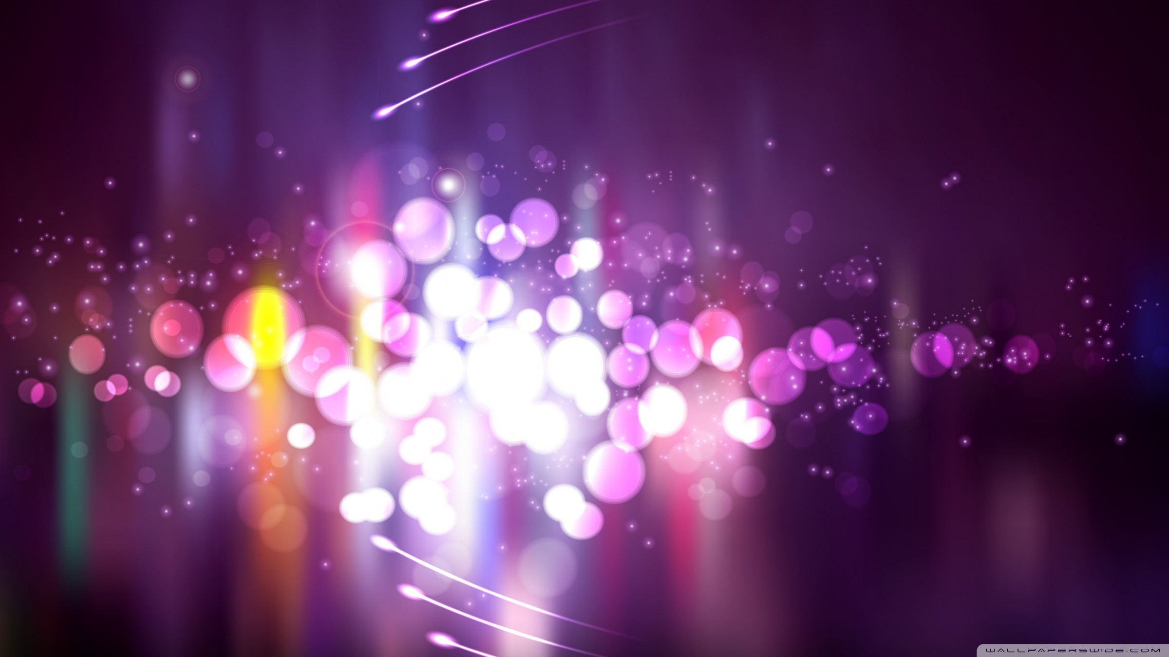 Bokeh, Viola, Rosa, Luci, 16:9 Full HD, sfondo widescreen