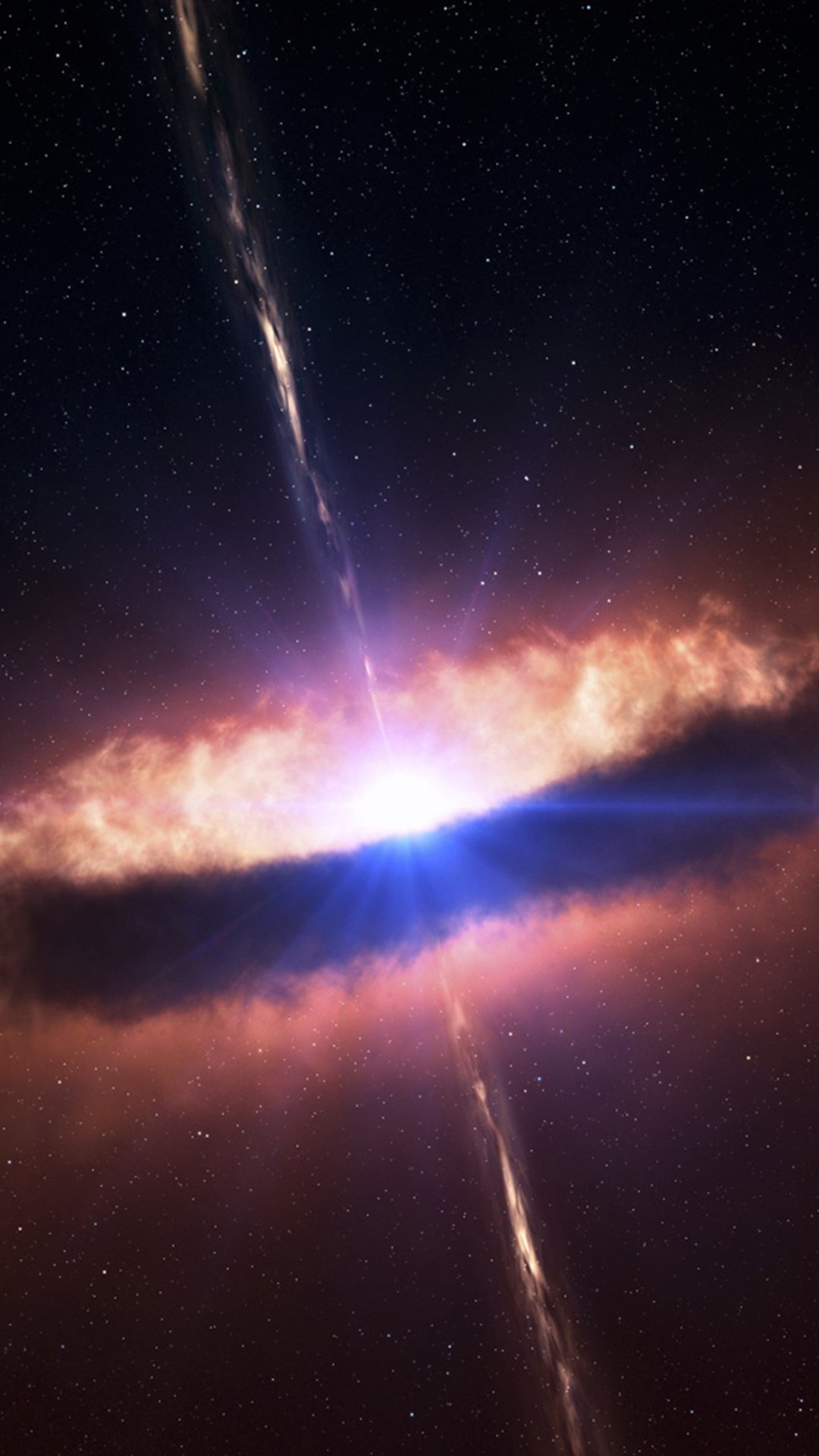 Quasar, Spazio, Galassia, Full HD, sfondo iPhone 5
