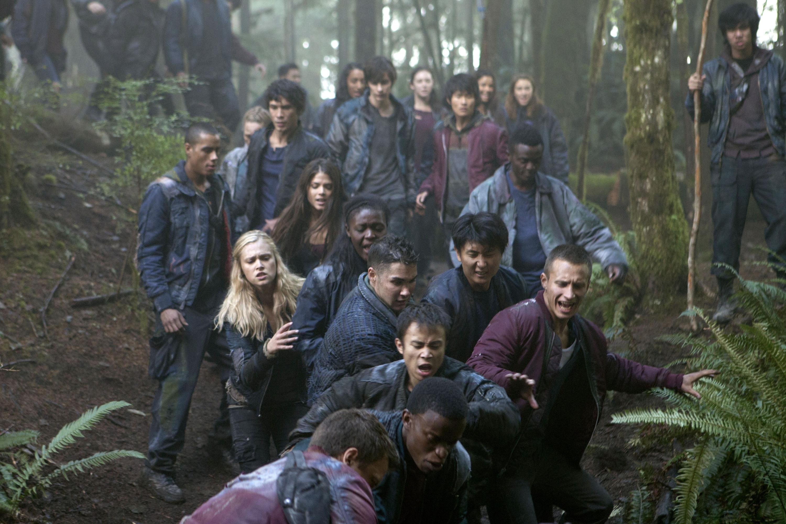 The 100, Delinquenti, Foresta, Gruppo, 2K, sfondo per PC e portatile