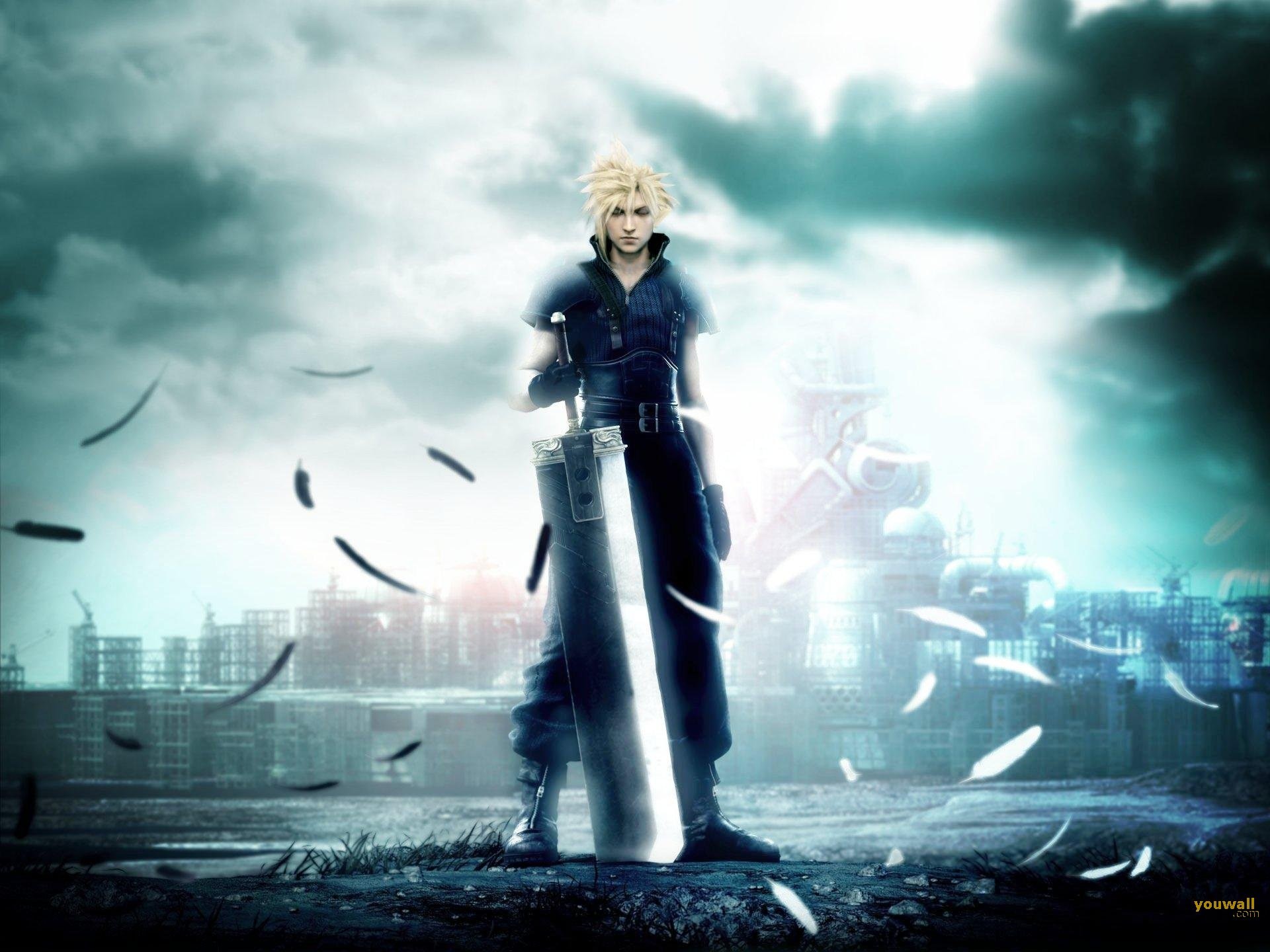 Cloud Strife, Final Fantasy VII: Advent Children, Buster Sword, Square Enix, sfondo per tablet
