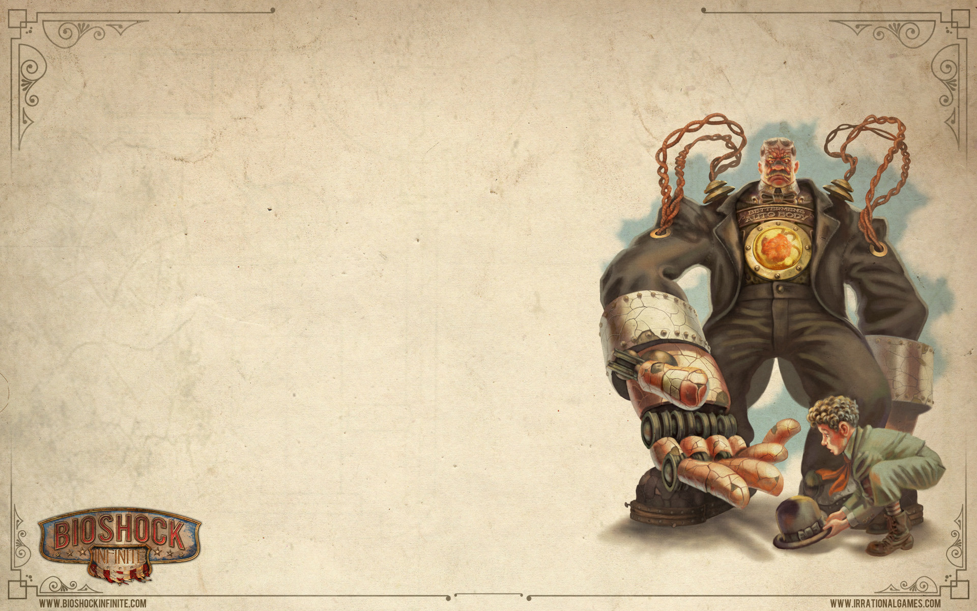 Handyman, BioShock Infinite, Illustrazione, Logo, 1920x1200, sfondo per PC